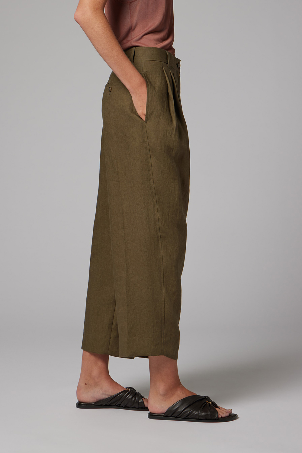 PAUL SMITH Dark Brown Leather Sandals Lorrha