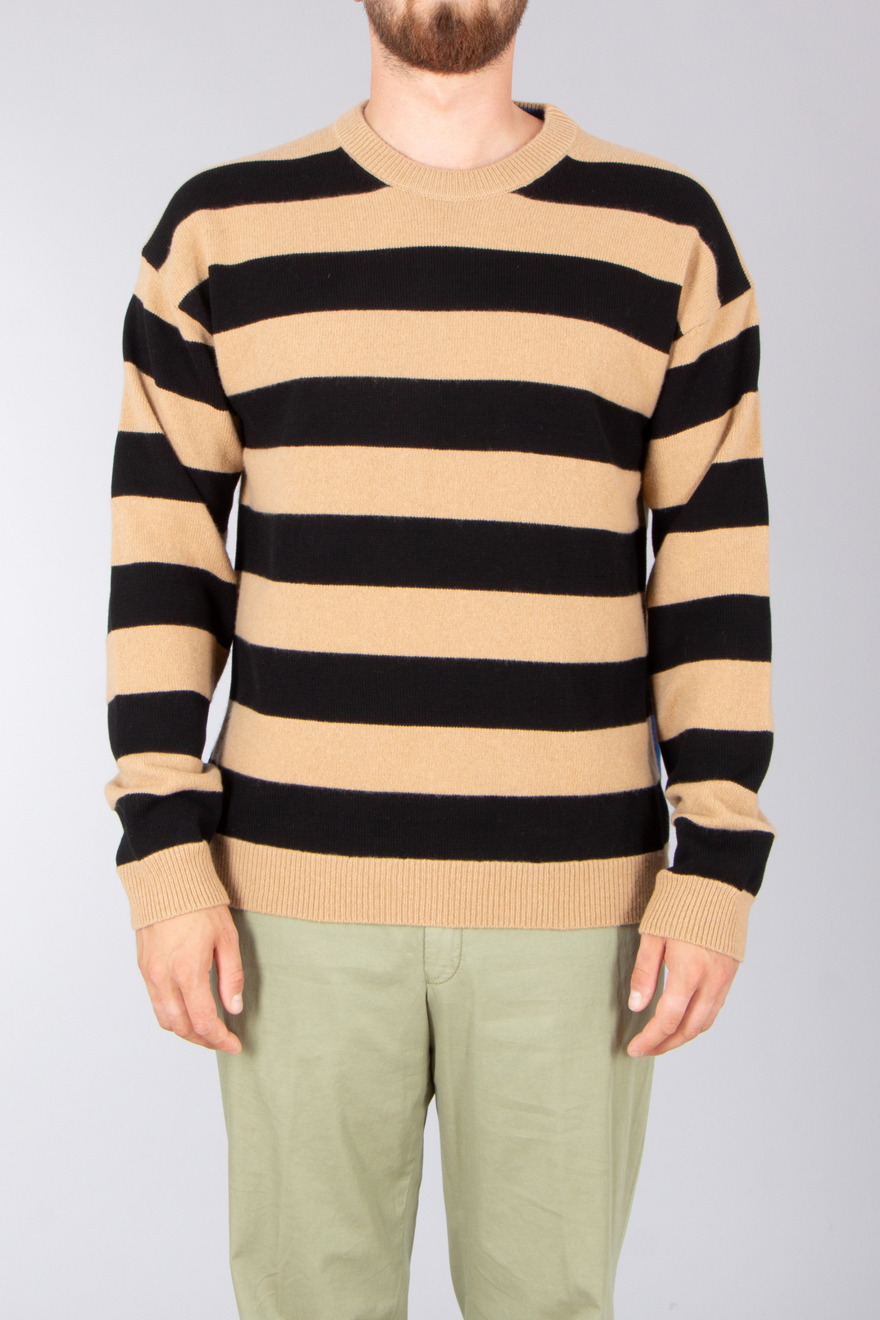 PAUL SMITH Regular Fit Striped Superfine Lambswool Blend Sweater