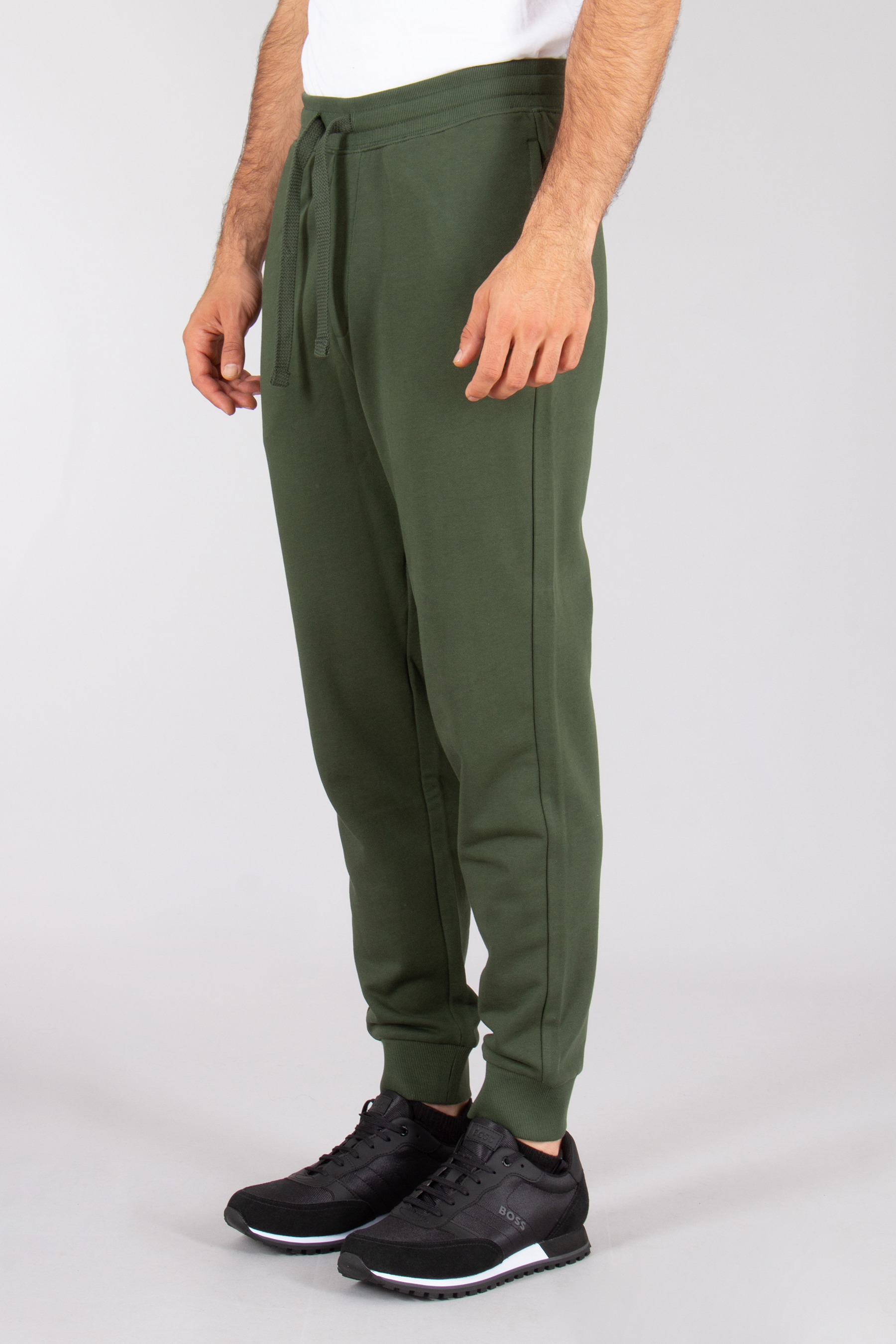 HUGO Relaxed Fit Printed Cotton French Terry Sweatpants Dayote Hosen, Erwachsener, Männlich, Mann, Person