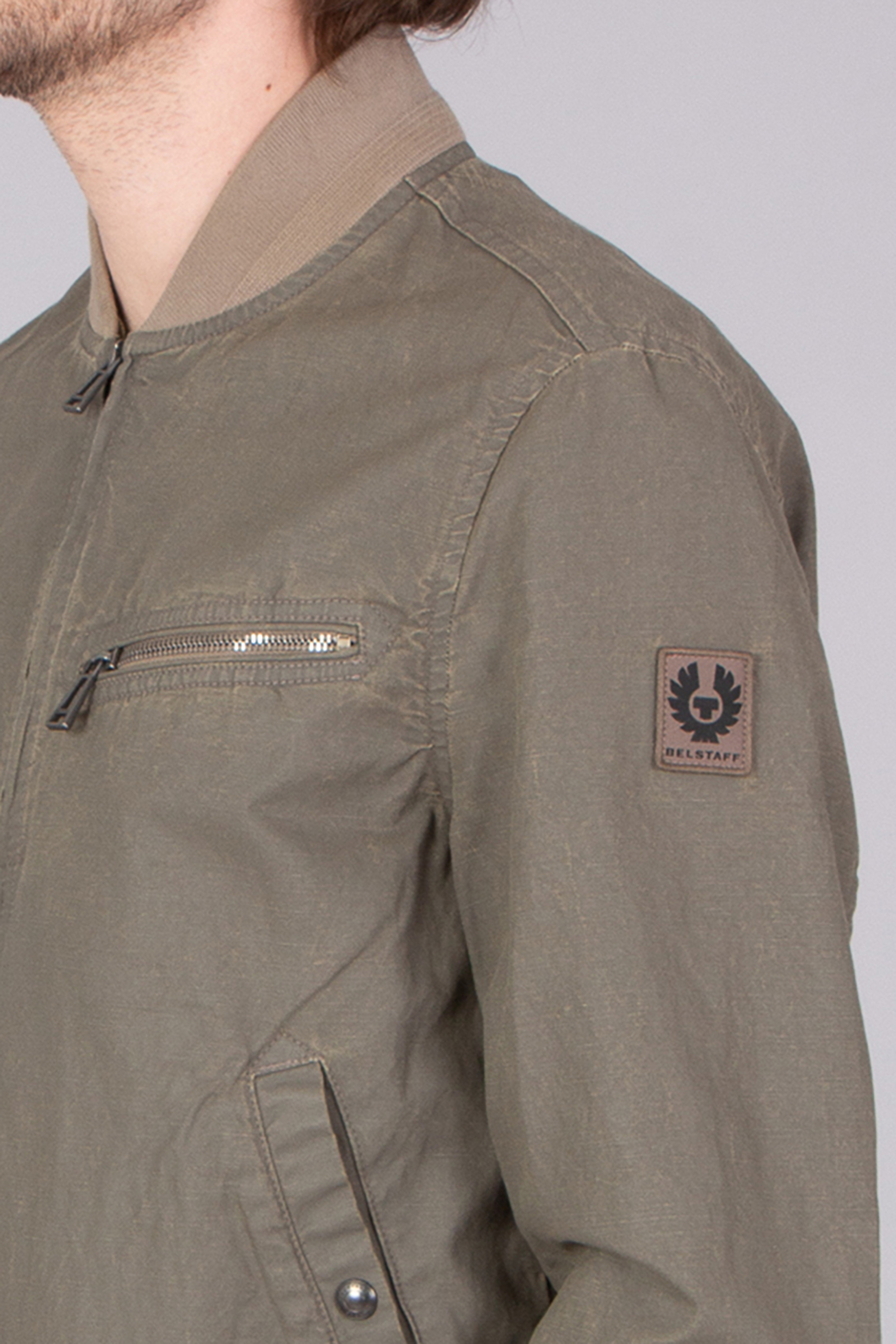 BELSTAFF Regular Fit Coated Cotton-Linen Blend Jacket Vantage BELSTAFF Regular Fit Coated Cotton-Linen Blend Jacket Vantage