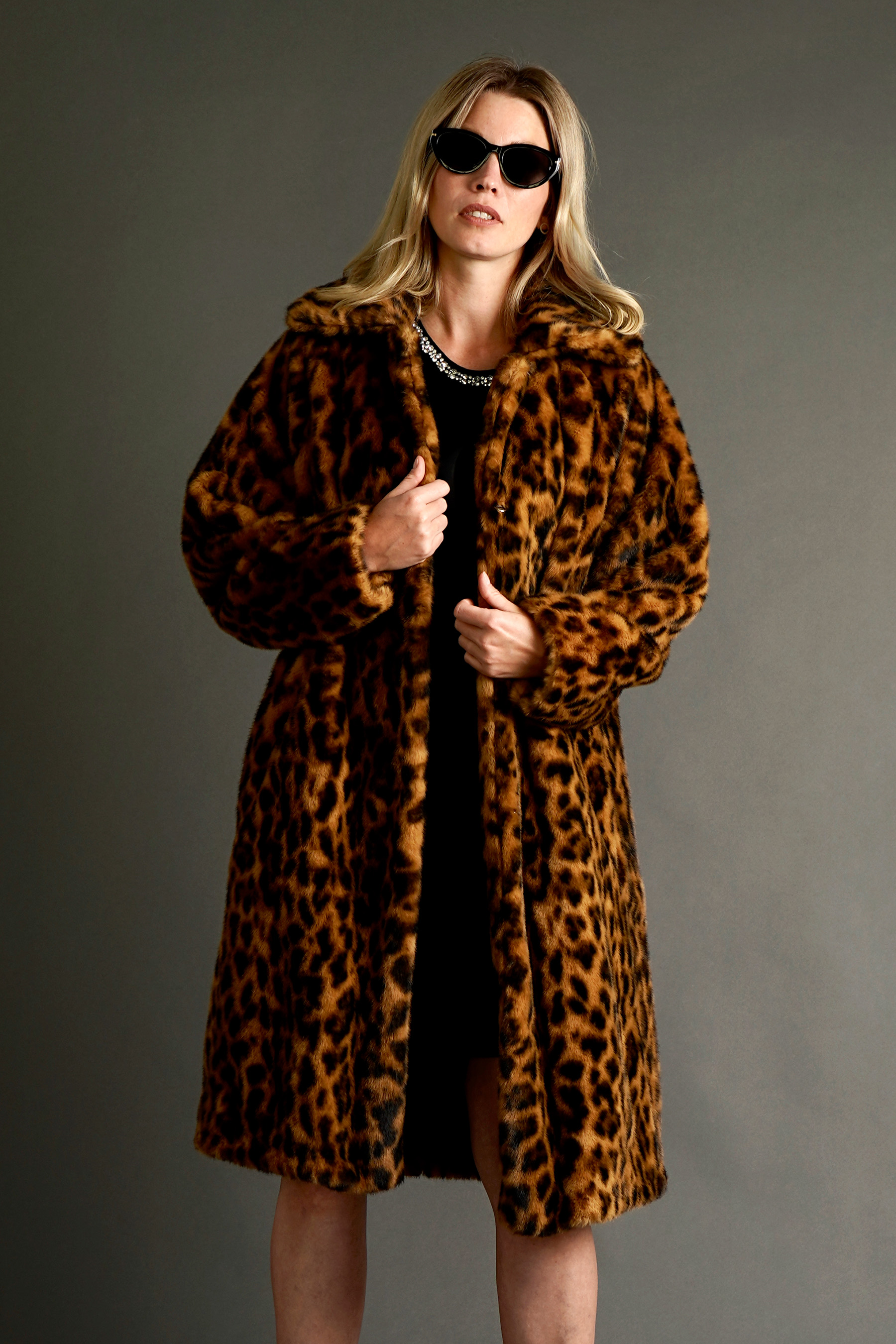 Bekleidung, Mantel, Zubehör, Sonnenbrille, Pelz