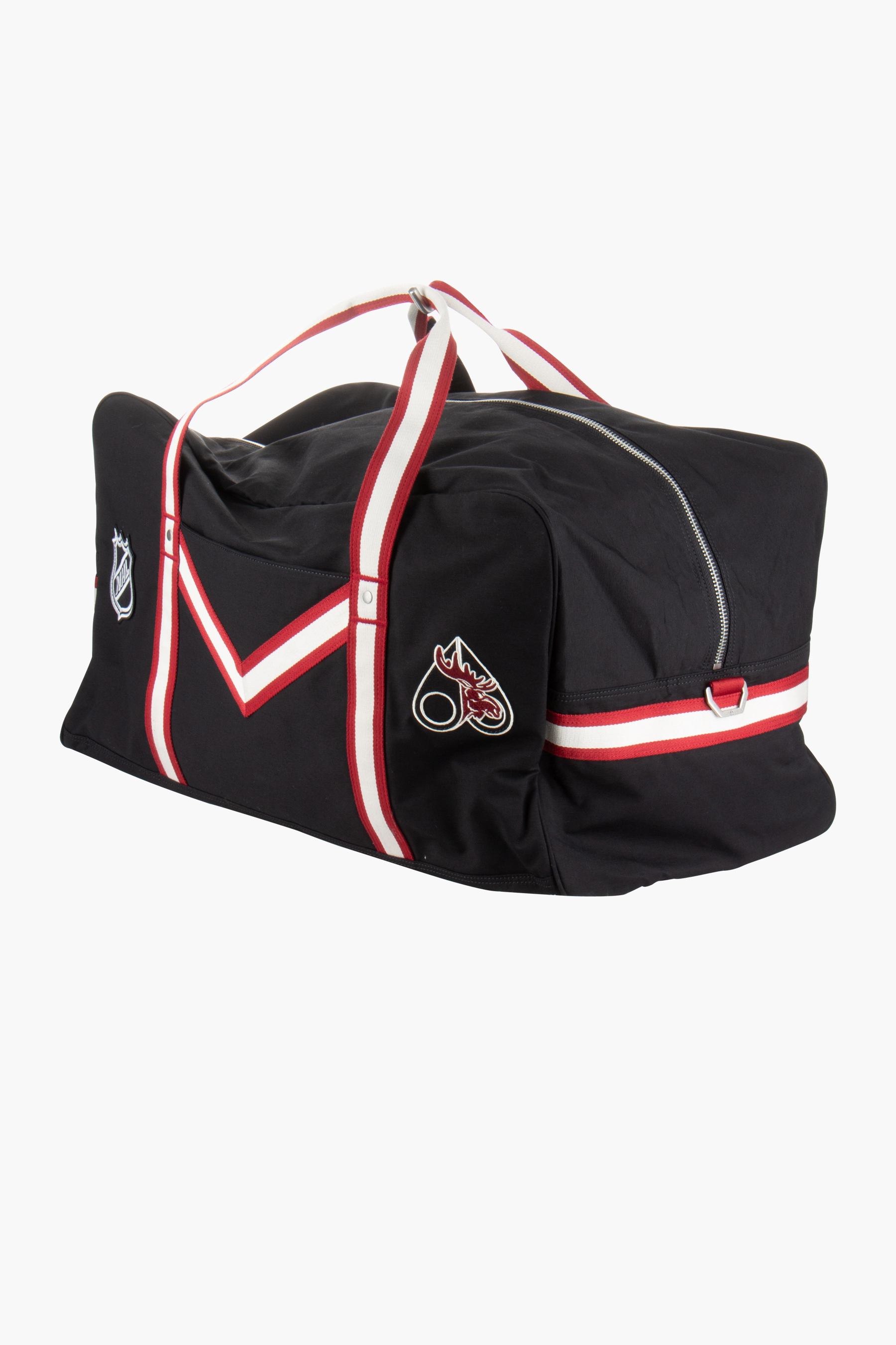 MOOSE KNUCKLES x NHL Cotton-Nylon Canvas Gym Bag Moose Team Zubehor, Tasche, Handtasche