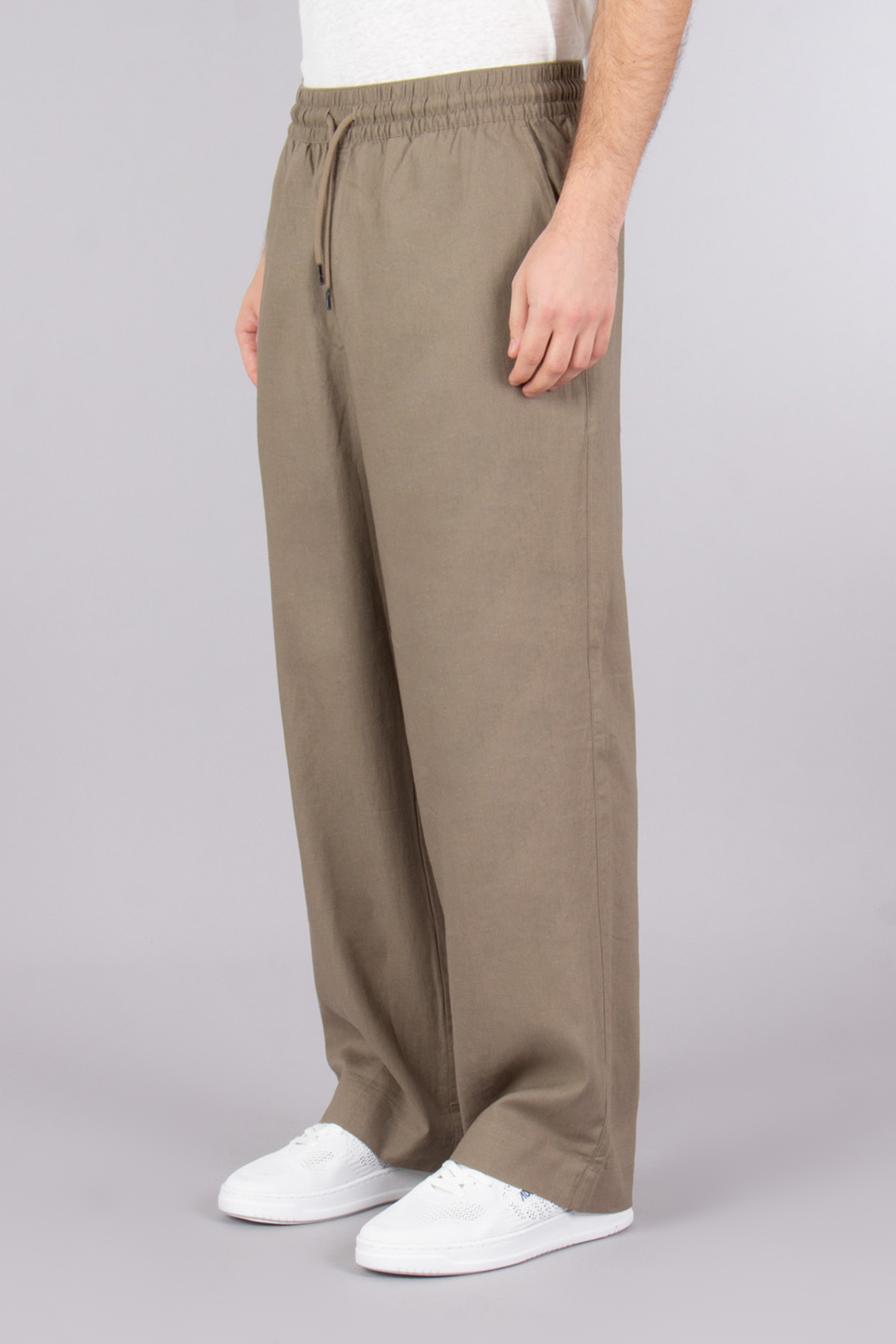 EMPORIO ARMANI Relaxed Fit Linen Blend Beachwear Pants EMPORIO ARMANI Relaxed Fit Linen Blend Beachwear Pants