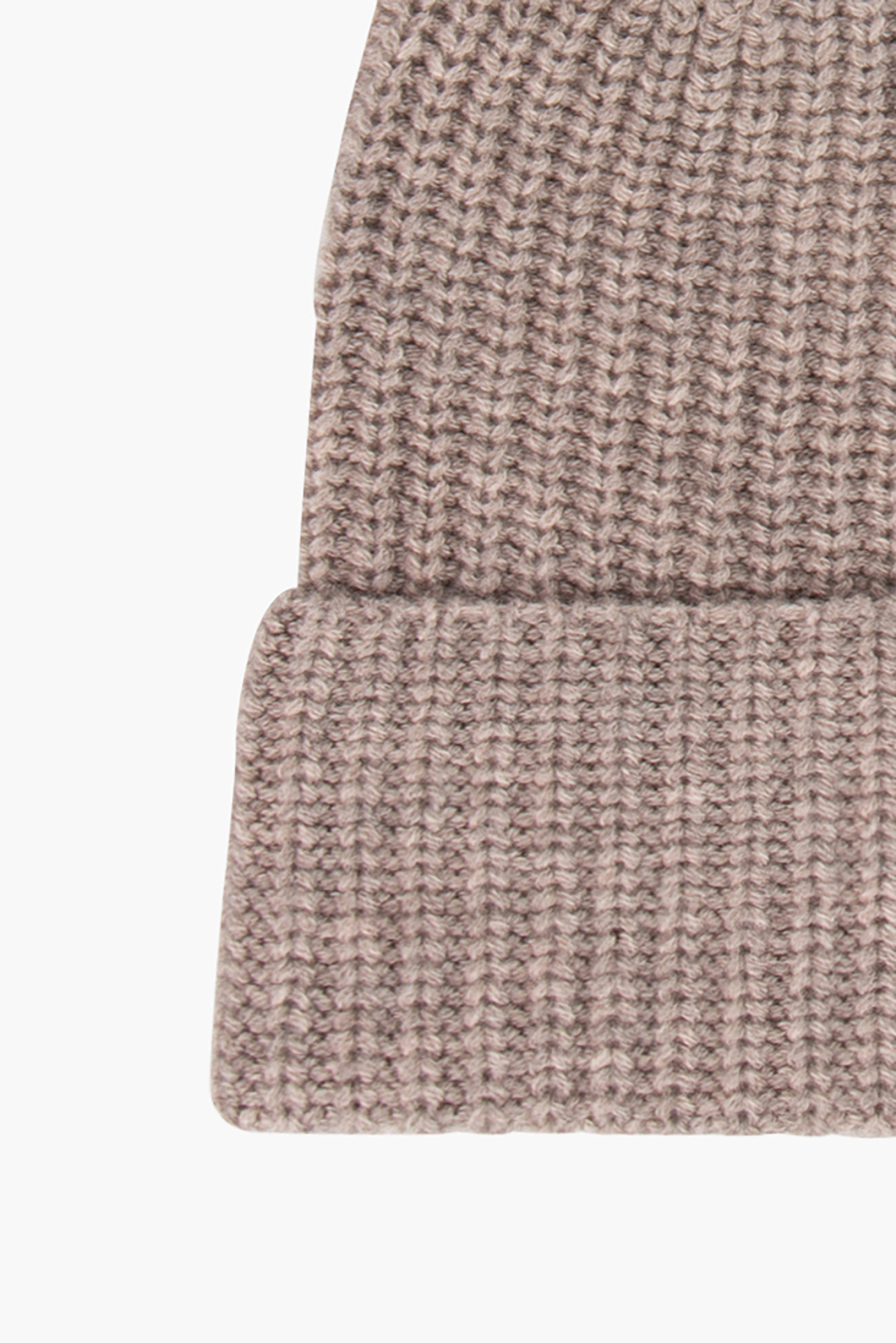 0039 ITALY Ribbed Cashmere-Wool Blend Hat