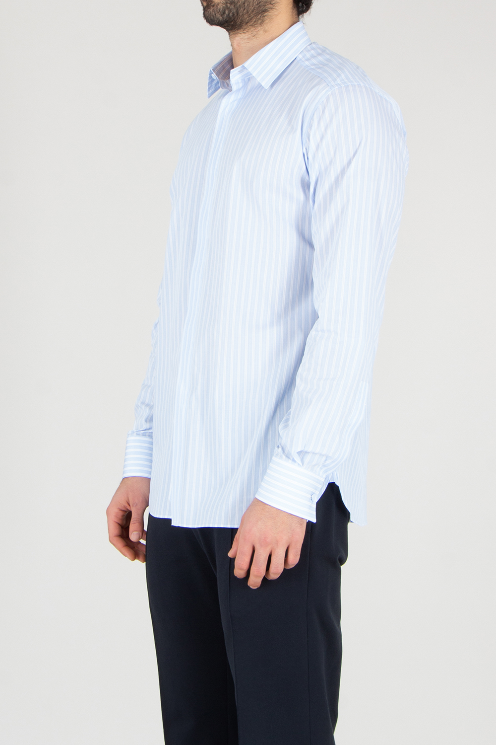 TOM FORD Classic Fit Striped Cotton Twill Shirt