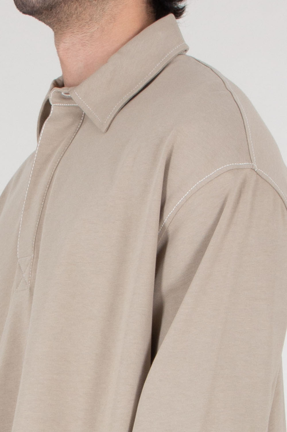 AMI PARIS Oversized Cotton Polo Shirt