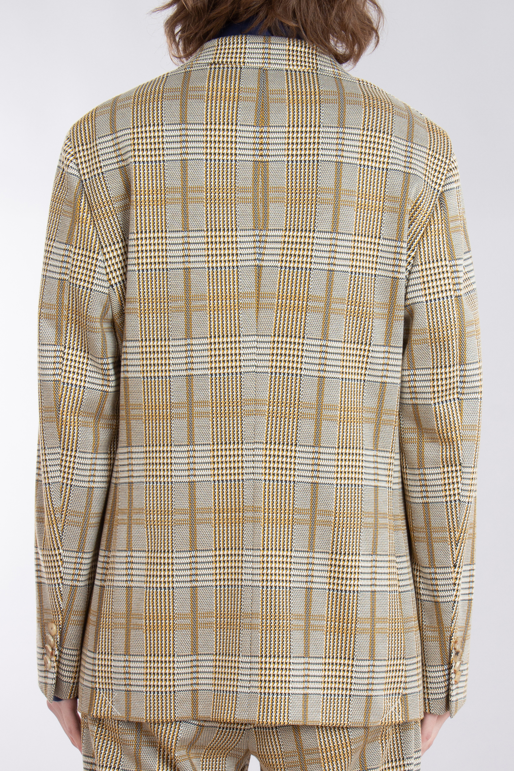 ETRO Checked Viscose-Nylon Stretch Jacket ETRO Checked Viscose-Nylon Stretch Jacket