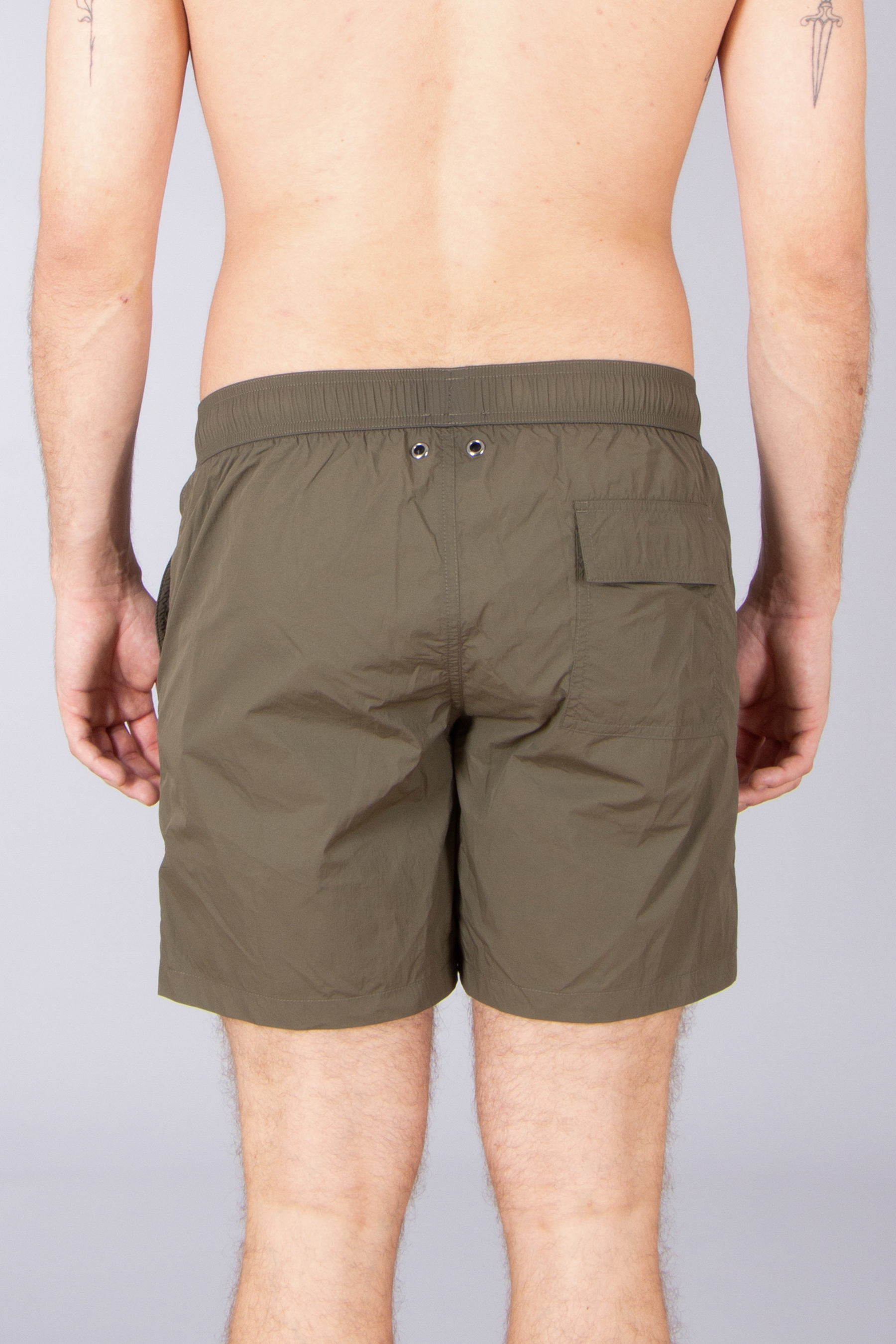 HERNO Regular Fit Ultralight Crease Swim Shorts Bekleidung, Kurze Hosen, Khaki