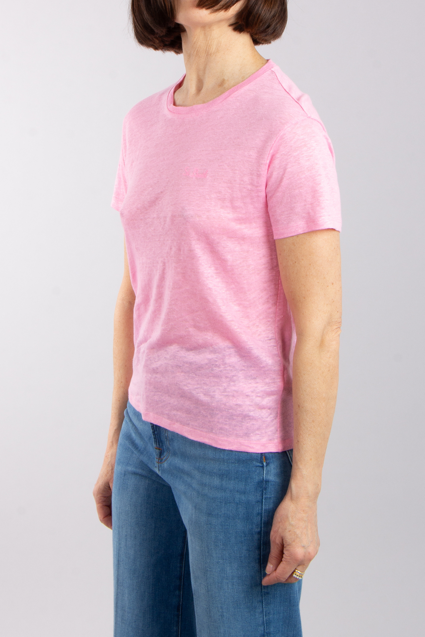 MC 2 SAINT BARTH Premium Linen T-Shirt Emilie