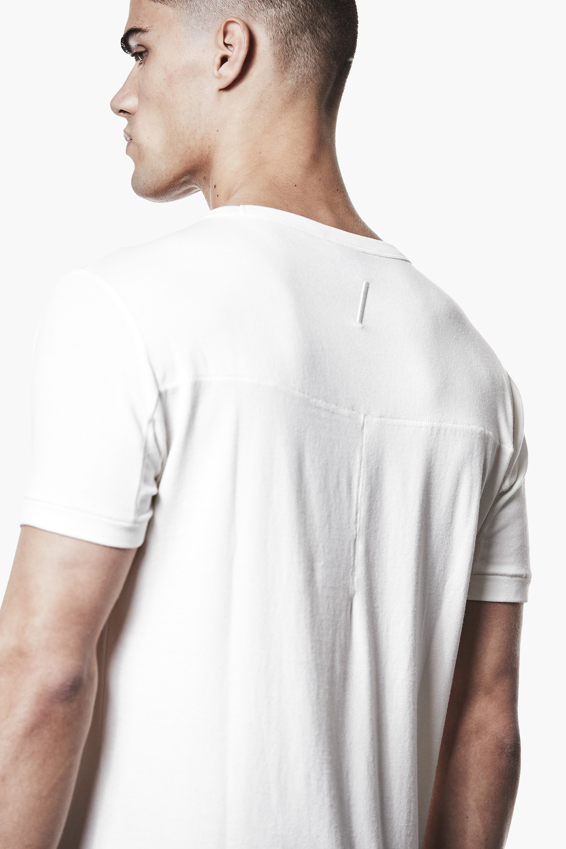 THOM KROM Slim Fit Cotton-Modal Stretch Jersey T-Shirt T-shirt, Hals, Person, Erwachsener, Mann