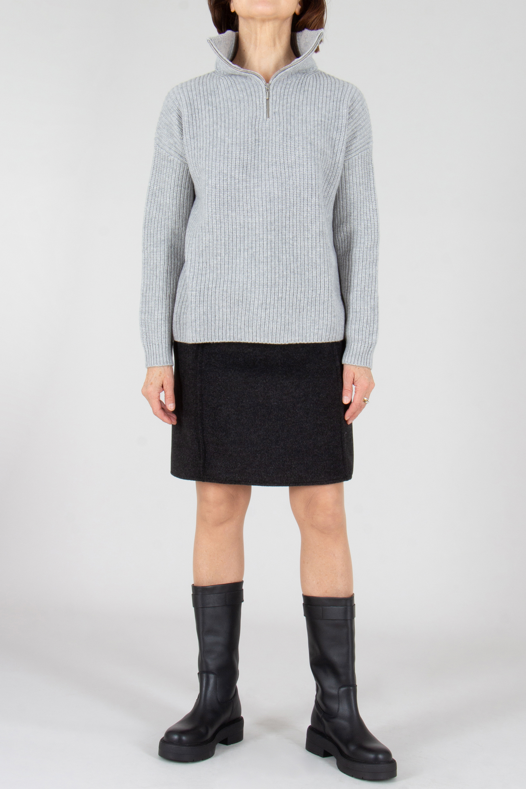 Rock, Minirock, Pullover, Schuh, Person