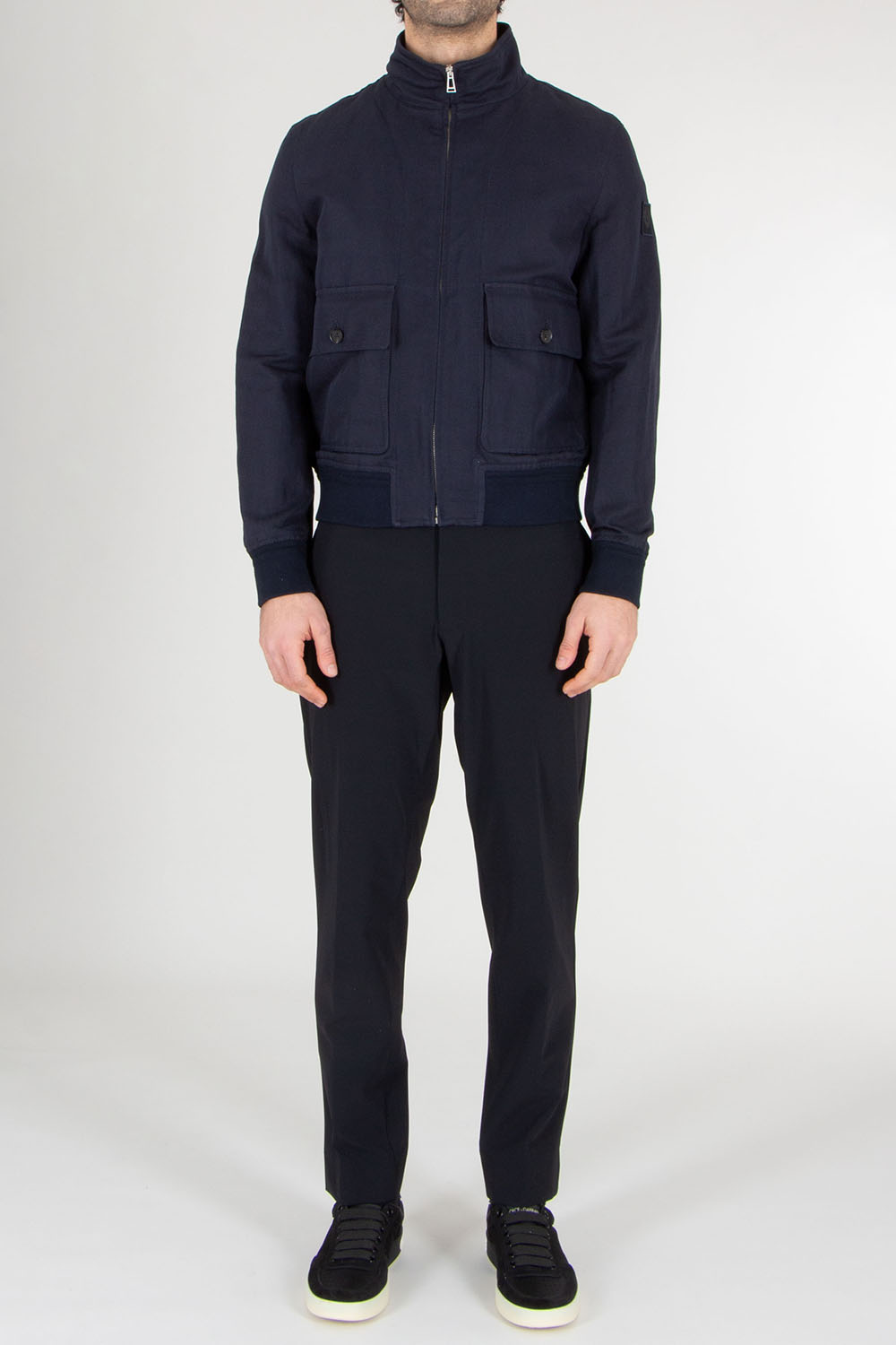 BELSTAFF Regular Fit Linen-Cotton Twill Jacket Helston