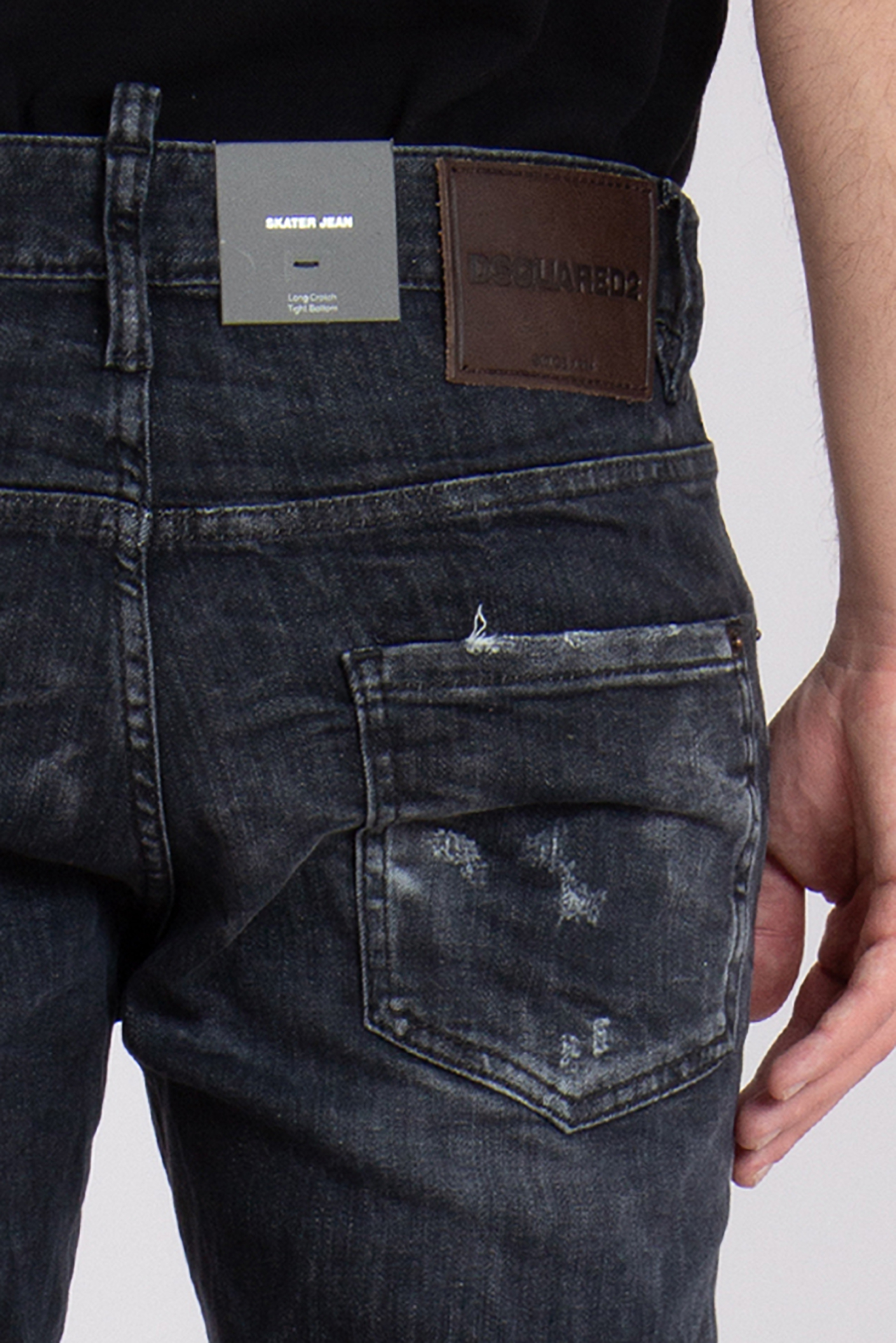 DSQUARED2 Cotton Stretch Denim Skater Jeans DSQUARED2 Cotton Stretch Denim Skater Jeans