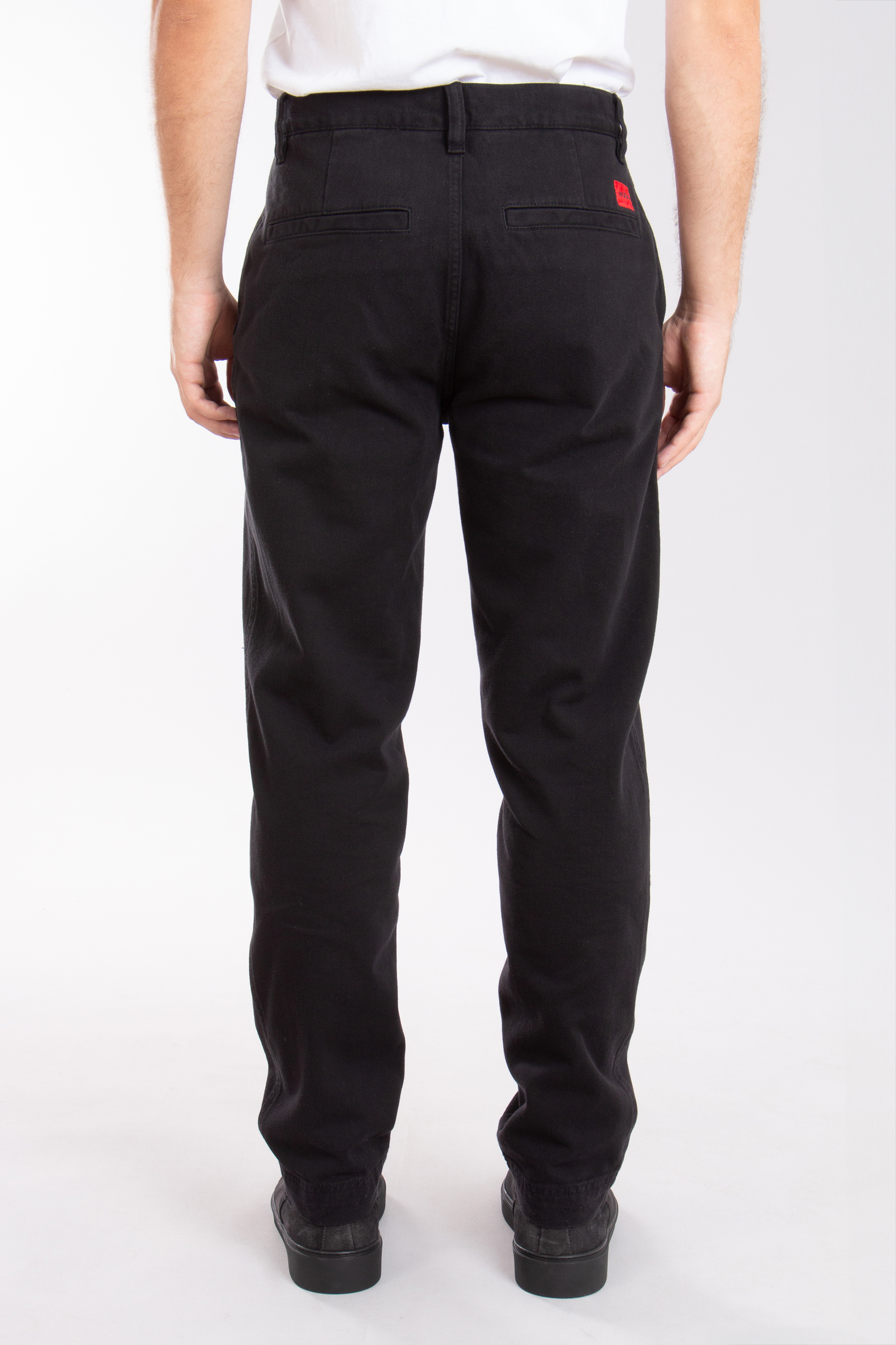 HUGO Tapered Fit Cotton Twill Pants Zeebo