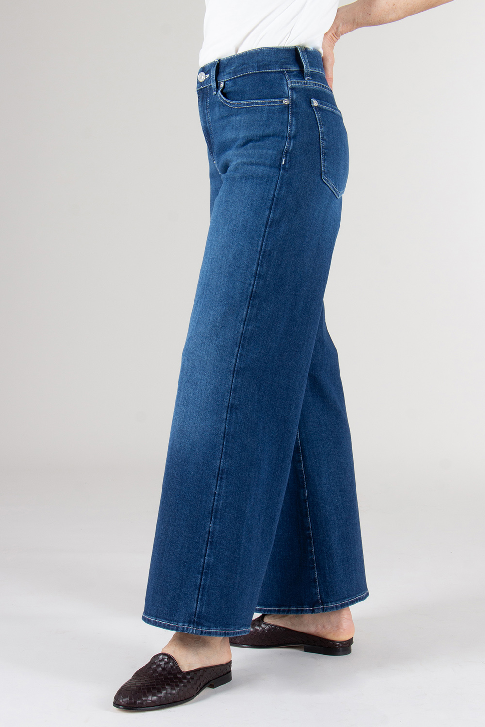 7 FOR ALL MANKIND Wide Leg Cropped Jeans Lotta