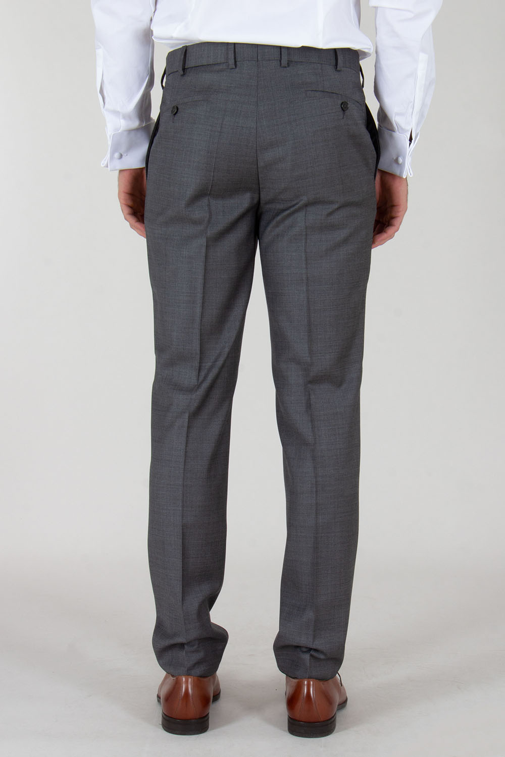 DRESSLER Regular Fit Natural Stretch Virgin Wool Pants Jim