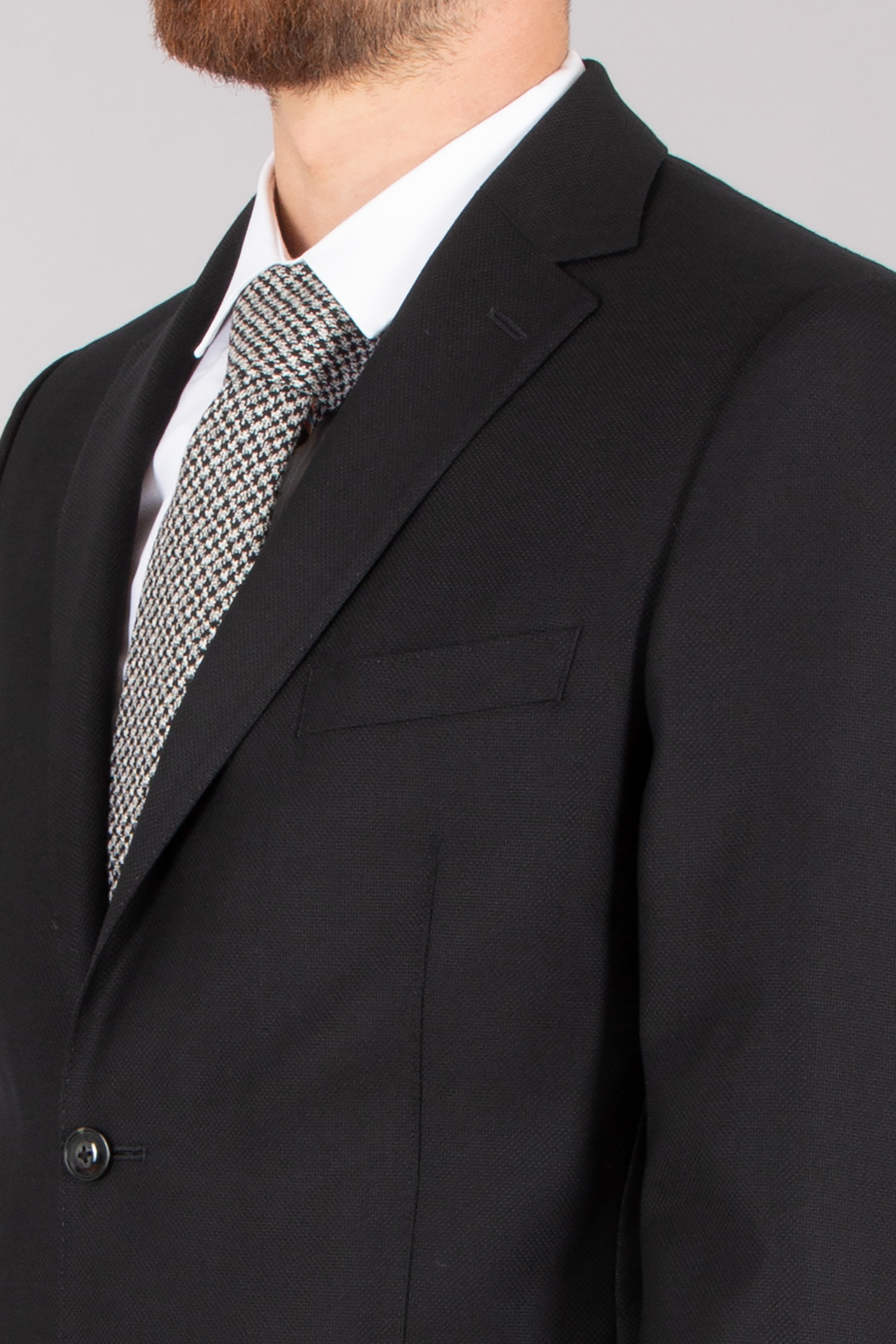 DRESSLER Shaped Fit Structured Virgin Wool Jacket Sendrik Zubehor, Formelle Kleidung, Krawatte, Anzug, Mantel