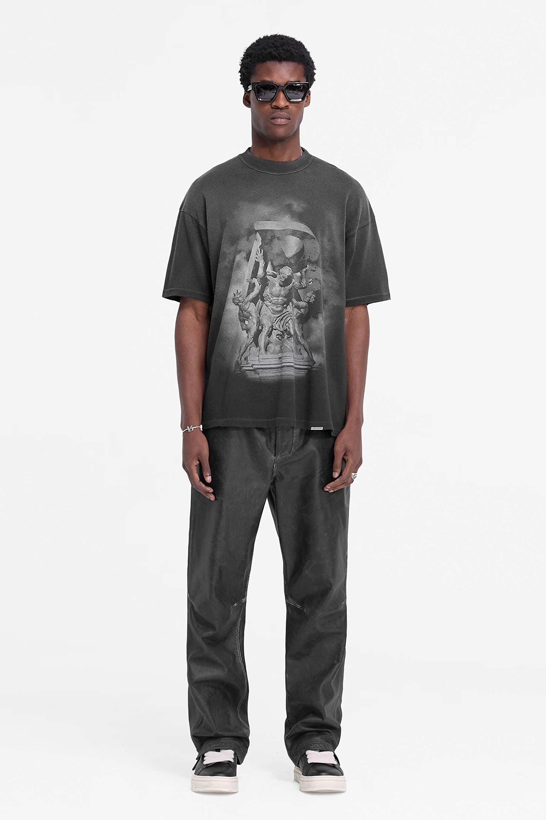 REPRESENT Atlas Print Cotton Jersey T-Shirt REPRESENT Atlas Print Cotton Jersey T-Shirt