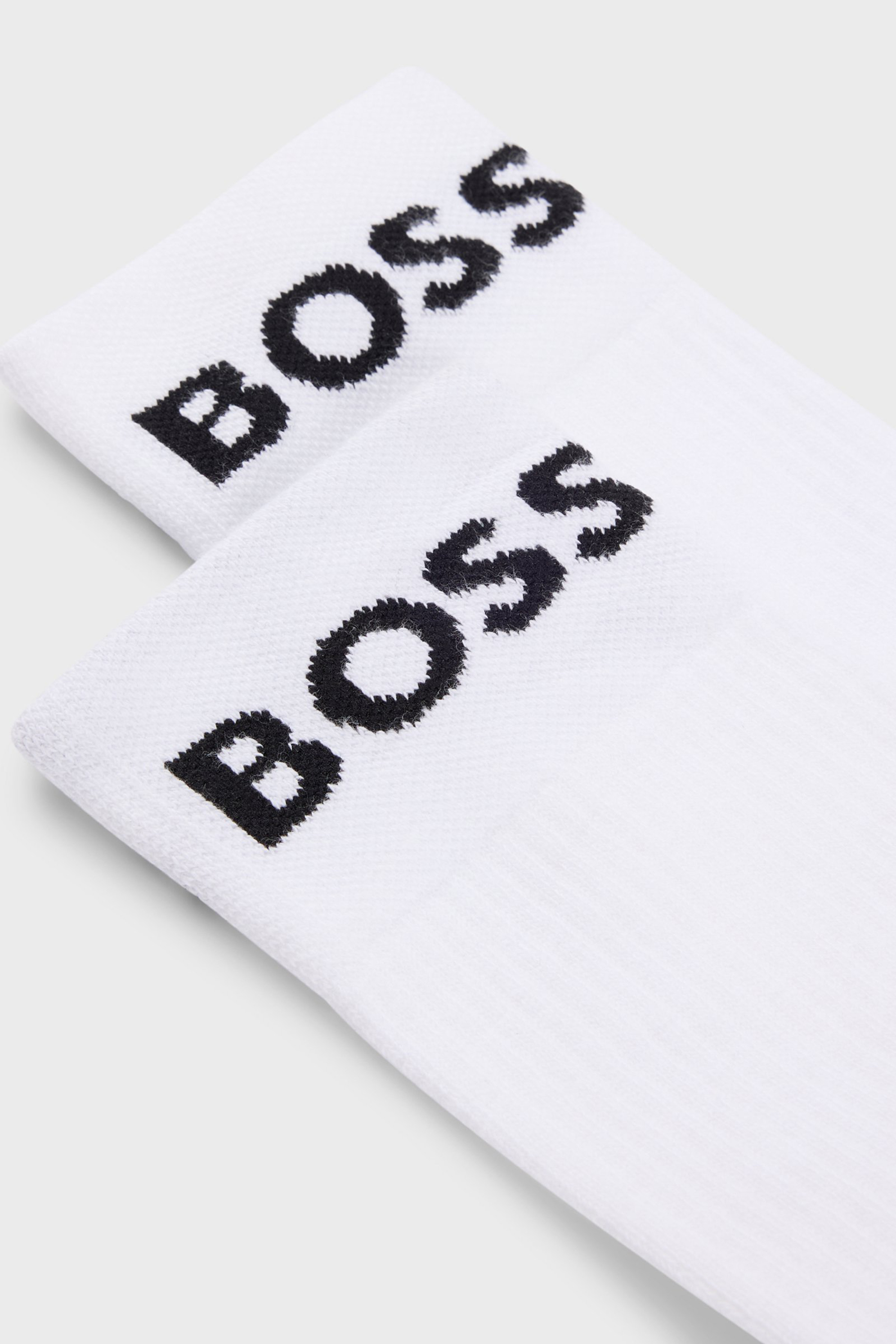 BOSS 2-Pack Quarter-Length Stretch Cotton Blend Socks Sport