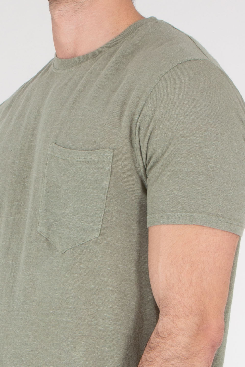 BOWERY NYC Regular Fit Linen Jersey T Shirt Essential