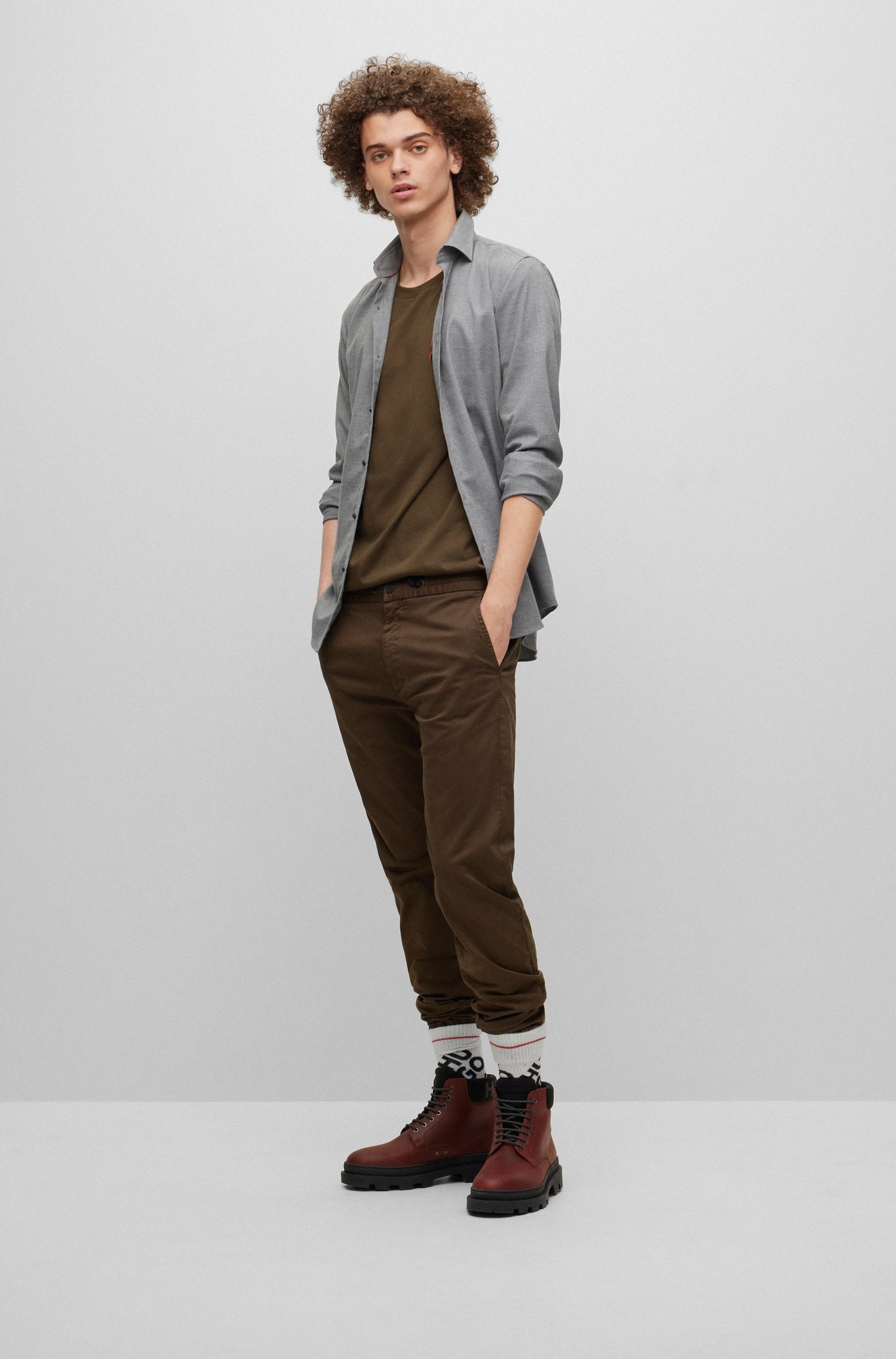 HUGO Printed Cotton Jersey T-Shirt Dimento