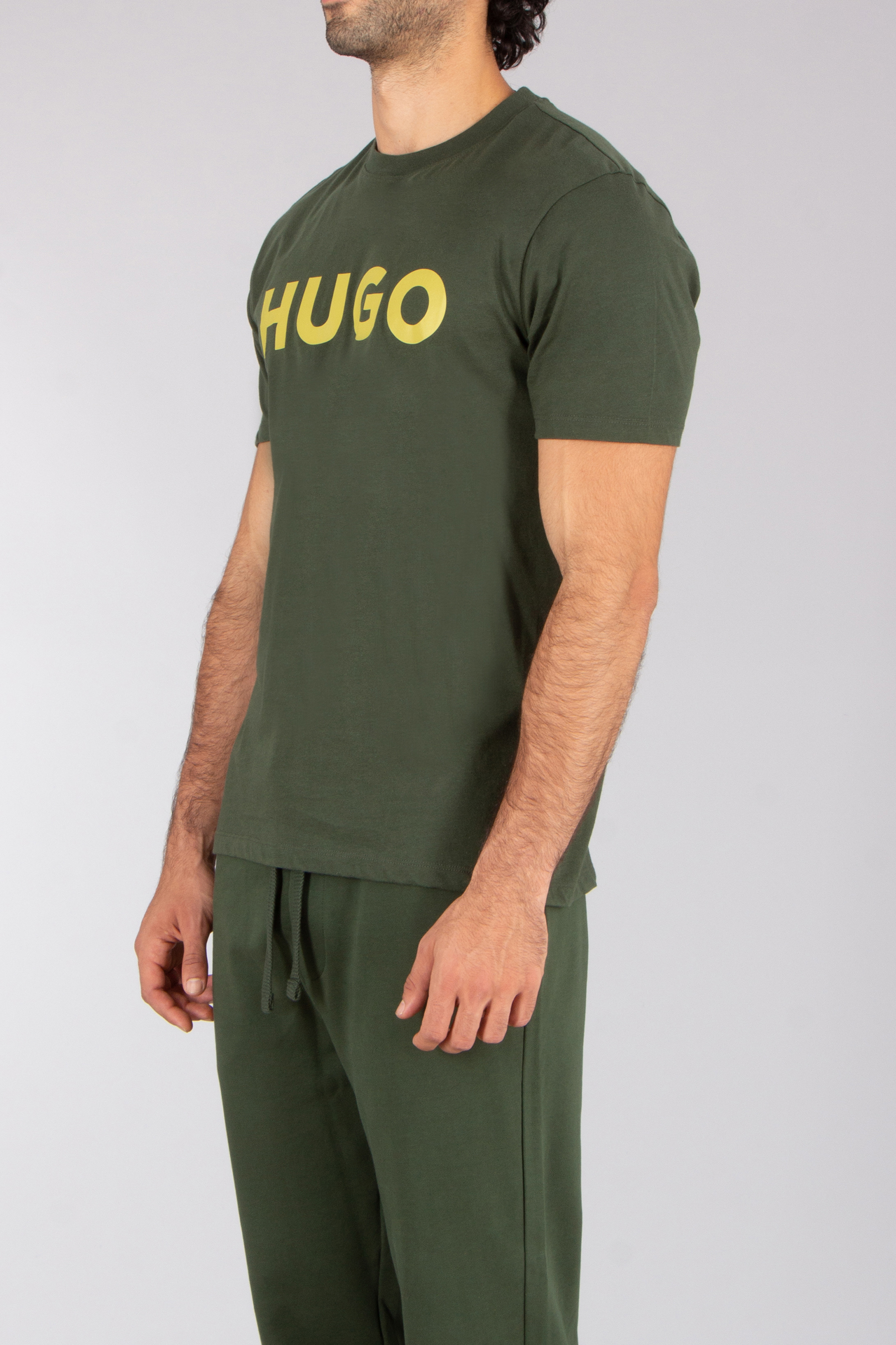 HUGO Regular Fit Printed Cotton Jersey T-Shirt Dulivio T-shirt, Erwachsener, Männlich, Mann, Person