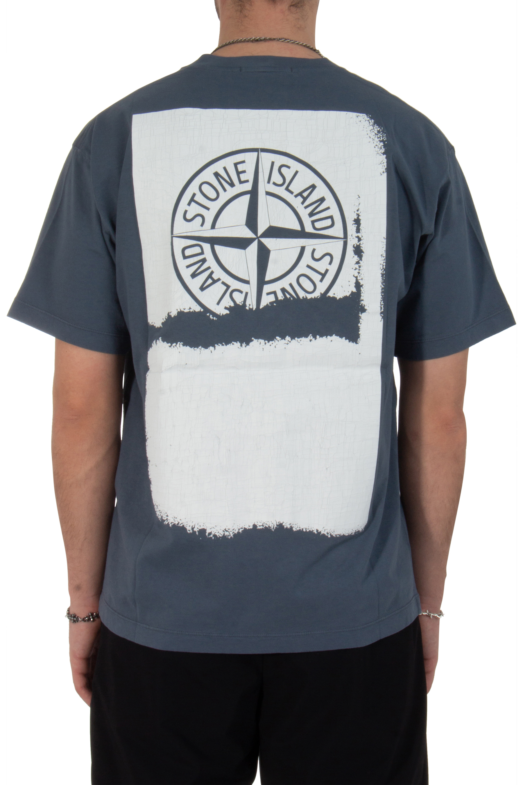 STONE ISLAND Printed Cotton T-Shirt STONE ISLAND Printed Cotton T-Shirt