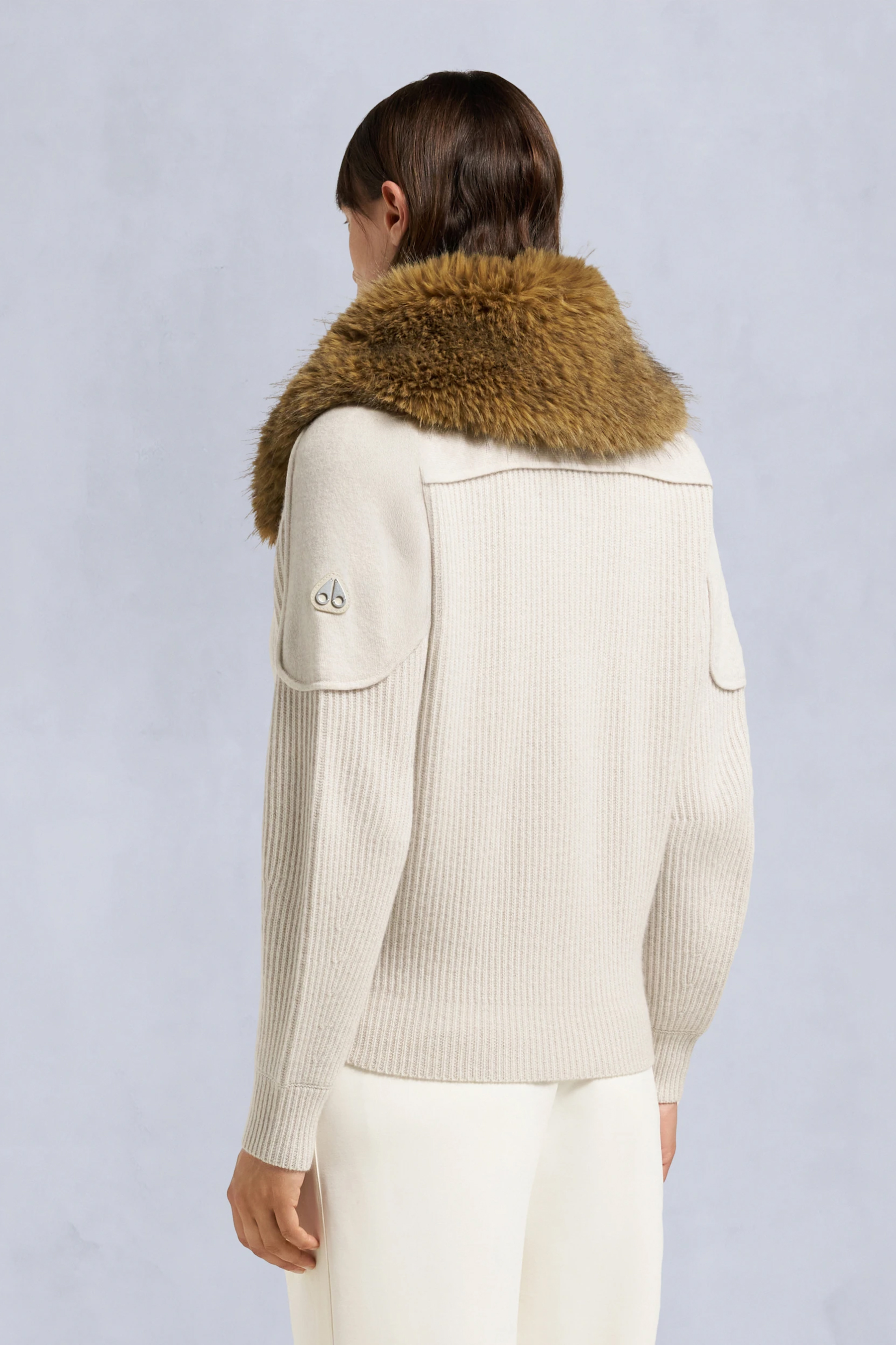 Bekleidung, Mantel, Strickwaren, Pullover, Pelz