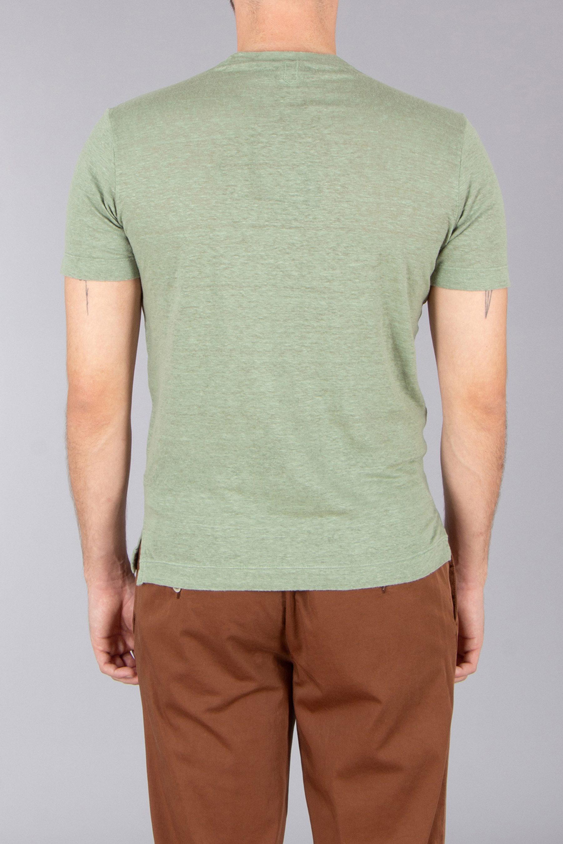 CANALI Regular Fit Linen T-Shirt CANALI Regular Fit Linen T-Shirt