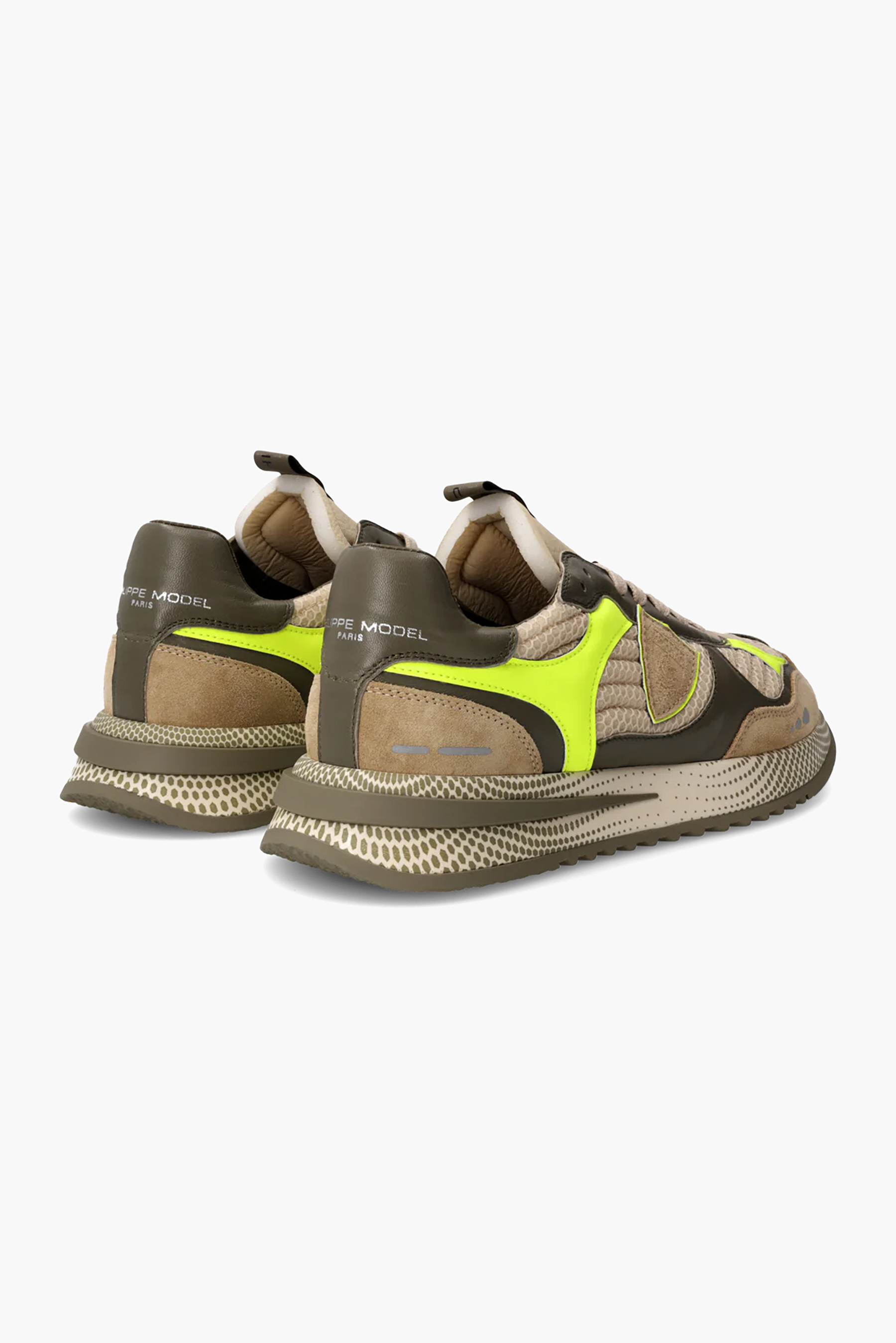 PHILIPPE MODEL Mesh & Leather Running Sneakers Olympique Low PHILIPPE MODEL Mesh & Leather Running Sneakers Olympique Low