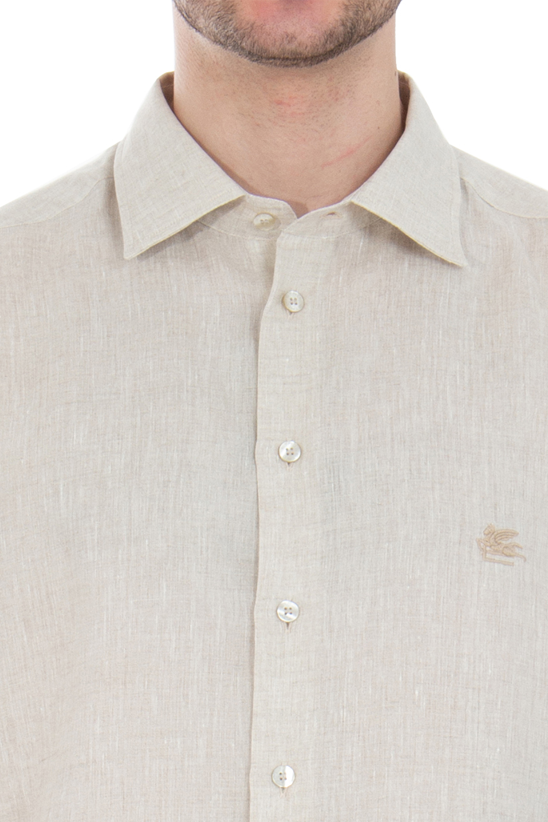 ETRO Embroidered Linen Shirt ETRO Embroidered Linen Shirt