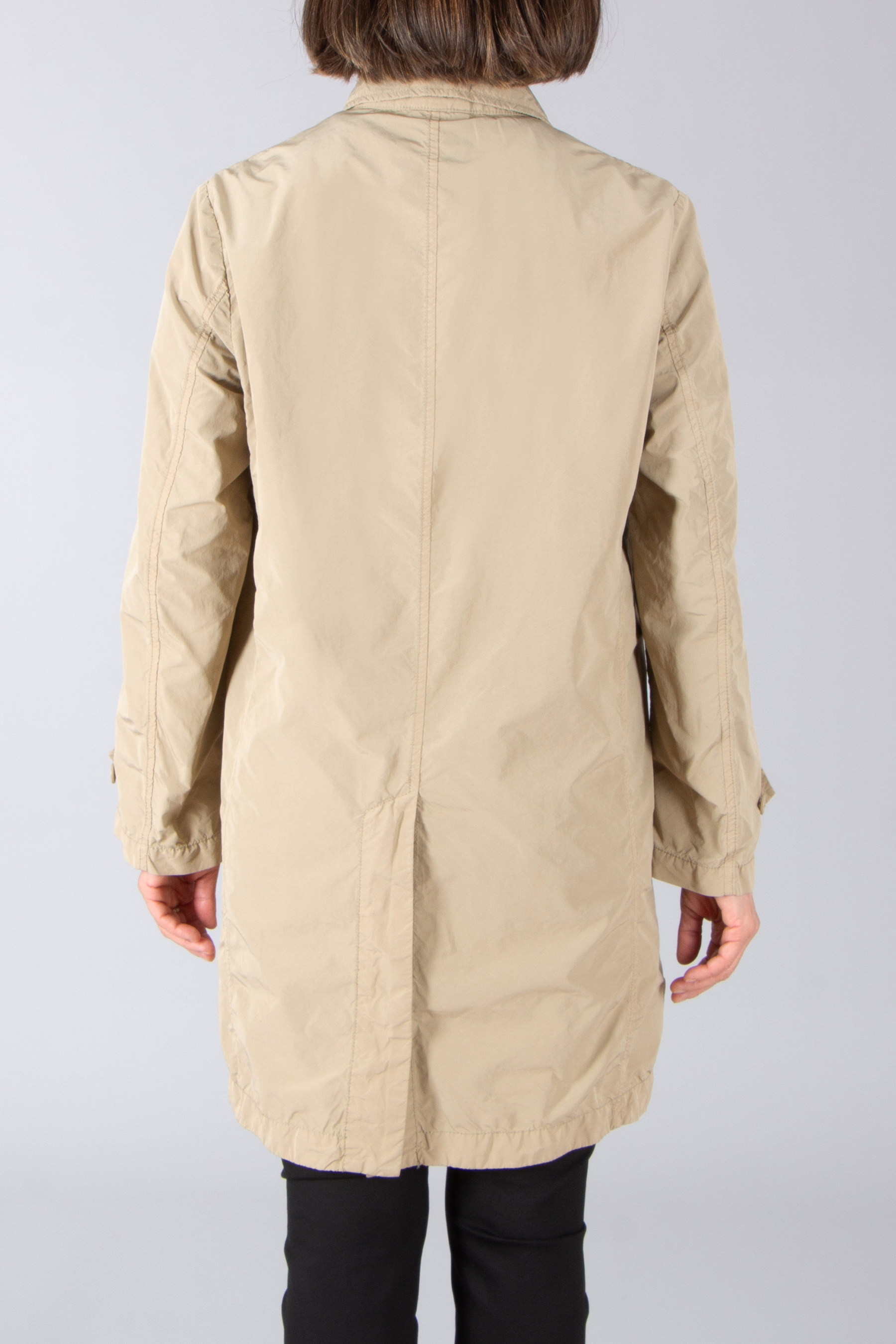 ASPESI Regular Fit Technical Fabric Rain Coat Bekleidung, Mantel
