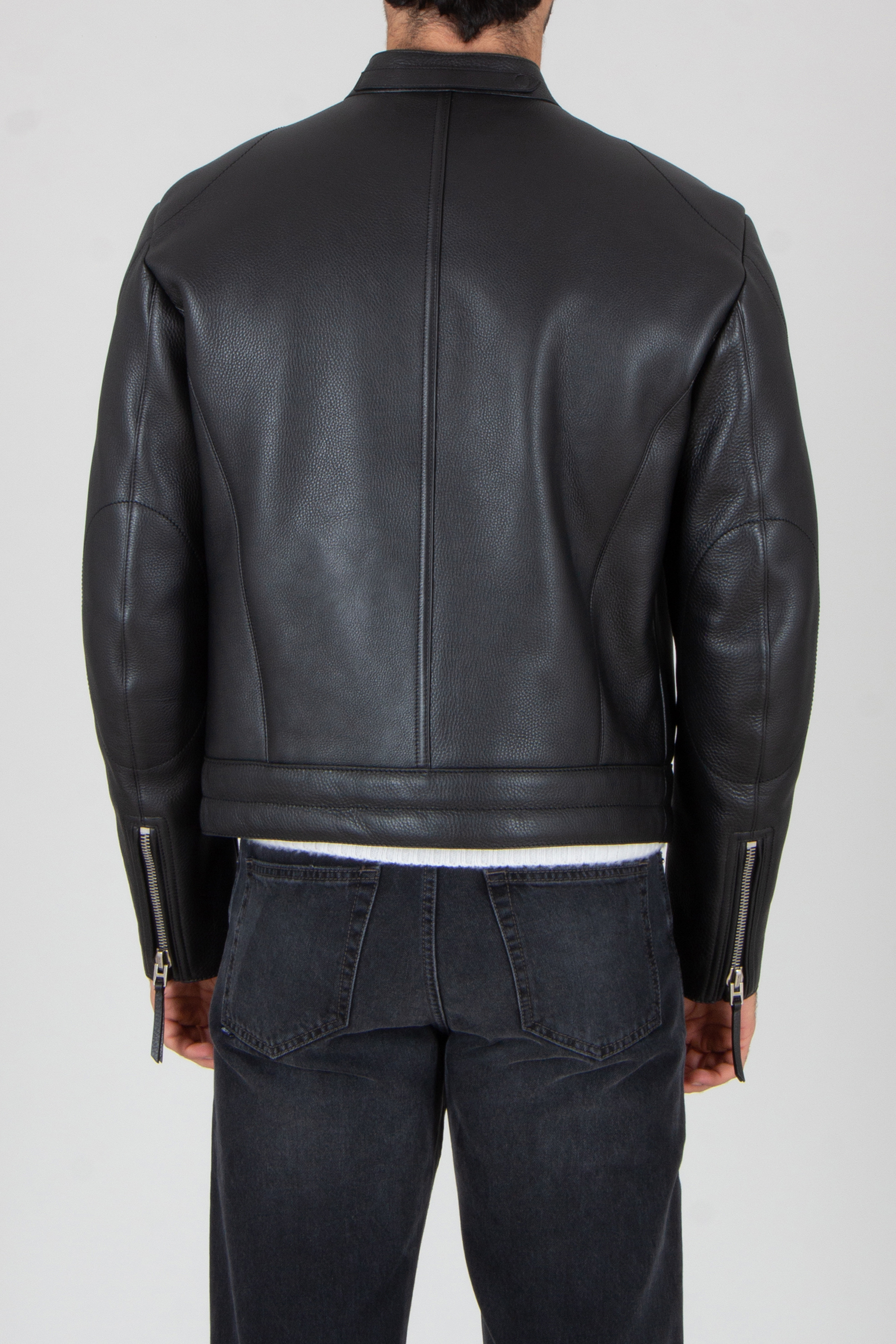 Bekleidung, Mantel, Jacke, Jeans, Jacke aus Leder