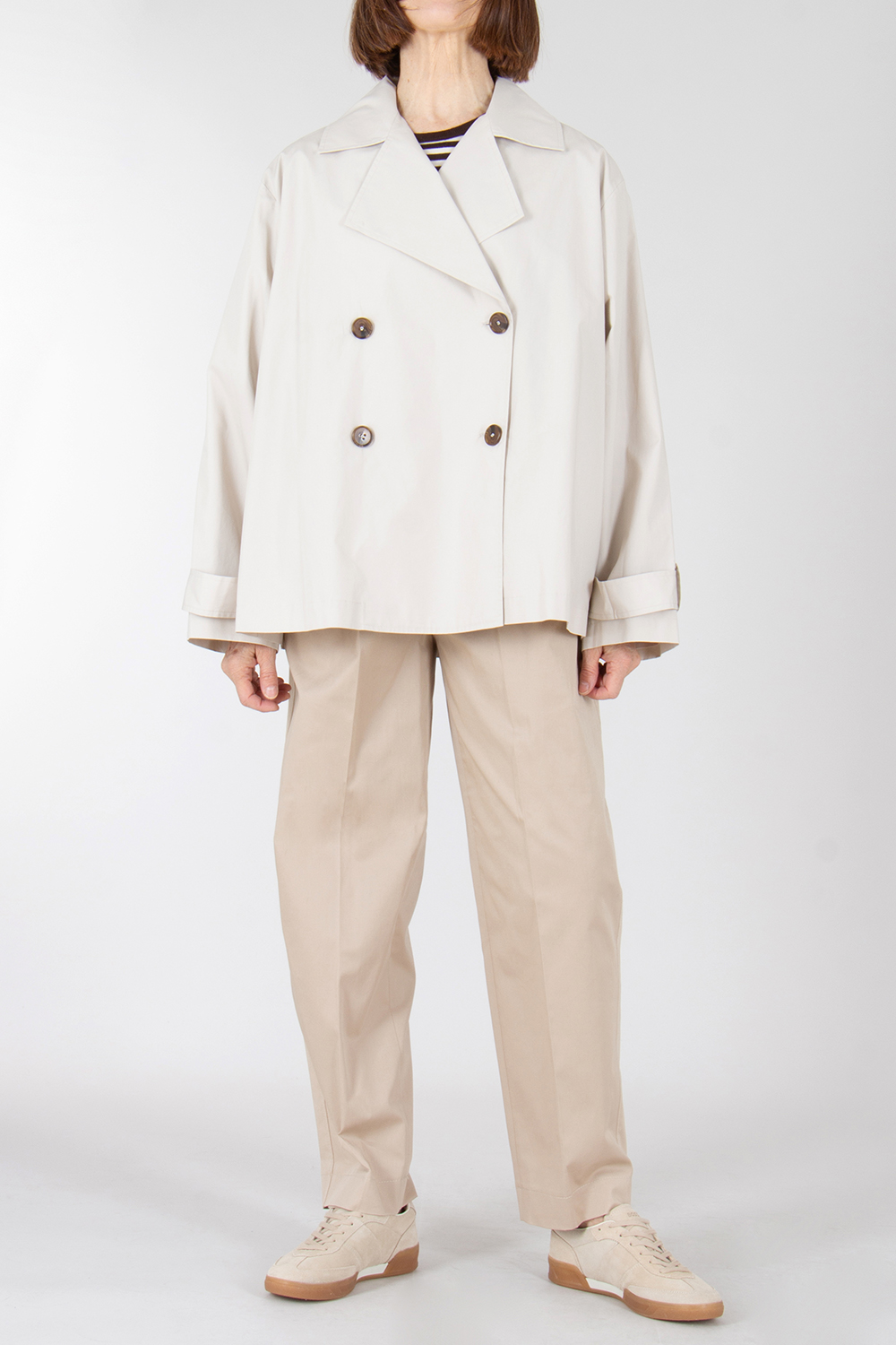 VAN LAACK Modern Fit Cotton Poplin Caban Jelda