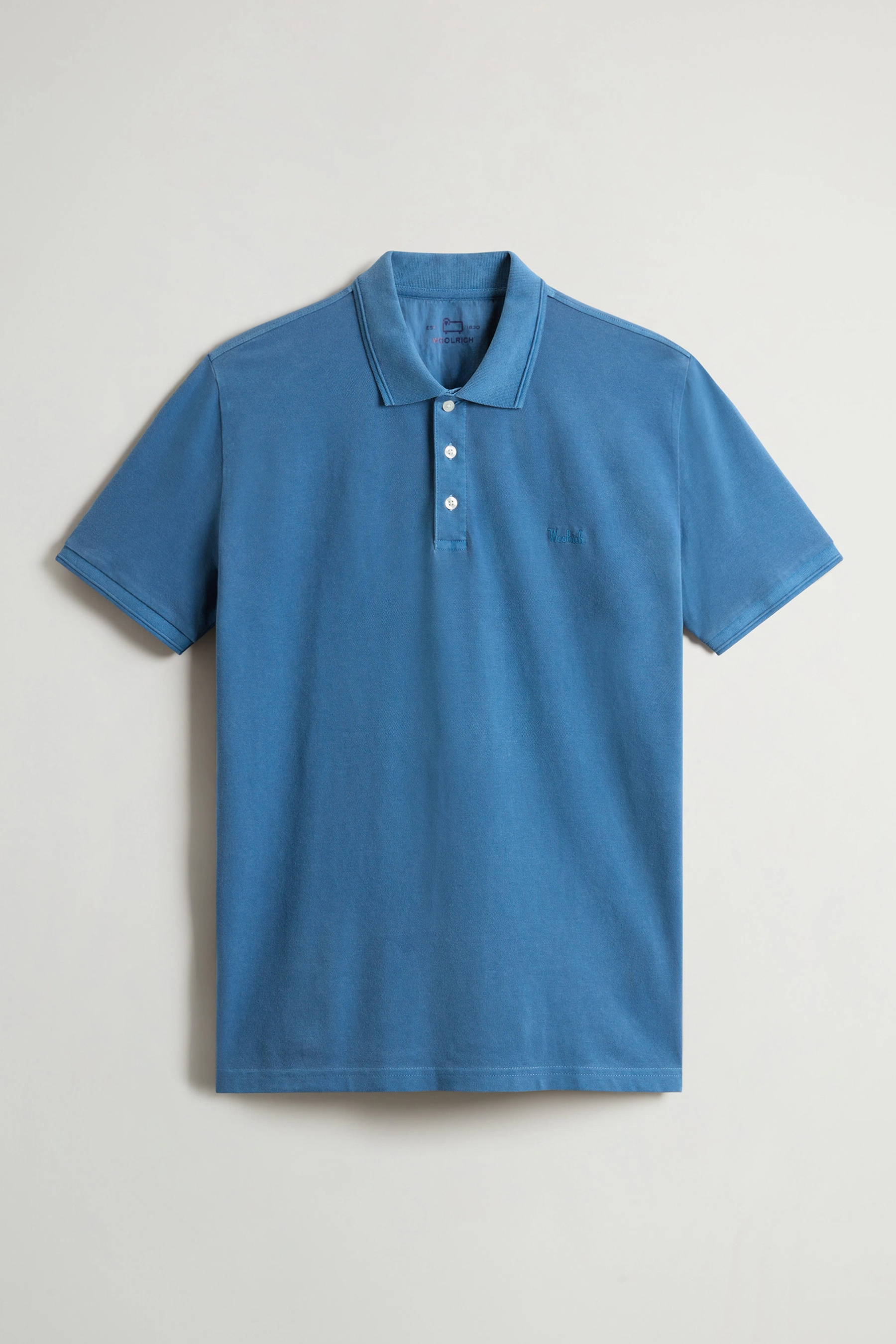 WOOLRICH Slim Fit Stretch Cotton Piqué Polo Shirt Mackinack WOOLRICH Slim Fit Stretch Cotton Piqué Polo Shirt Mackinack