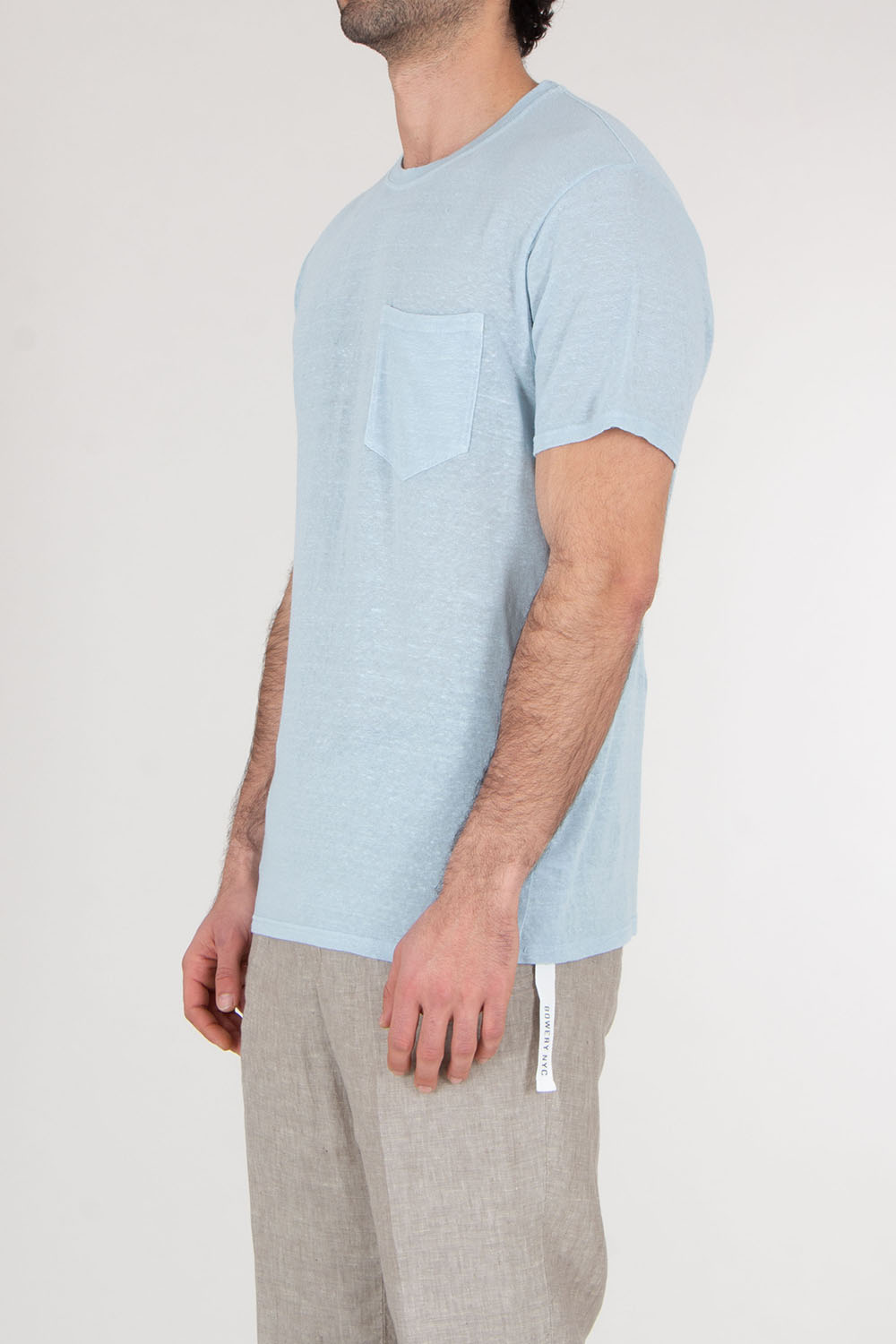 BOWERY NYC Regular Fit Linen Jersey T-Shirt Essential