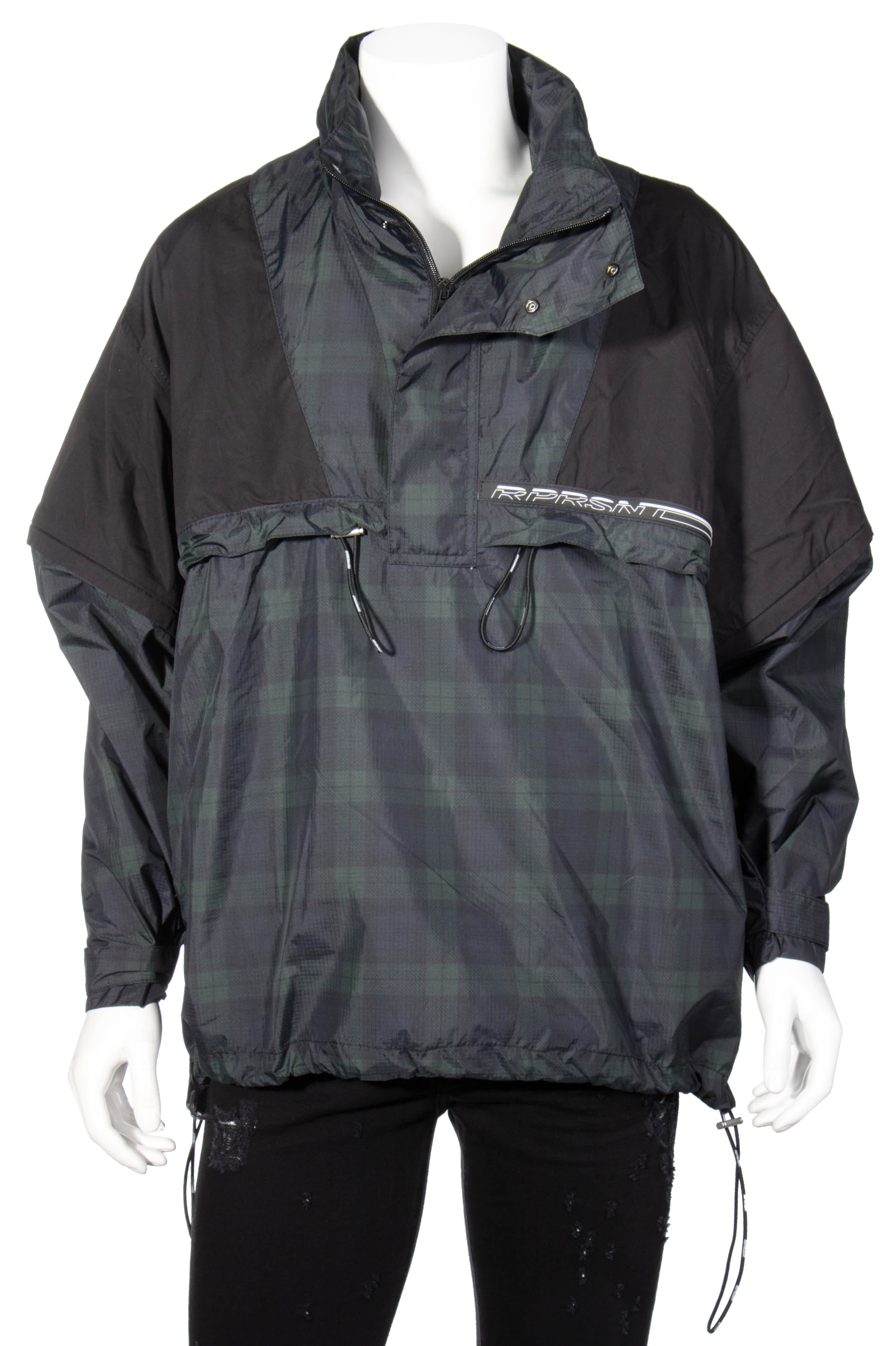 REPRESENT Popover Anorak Dark Check
