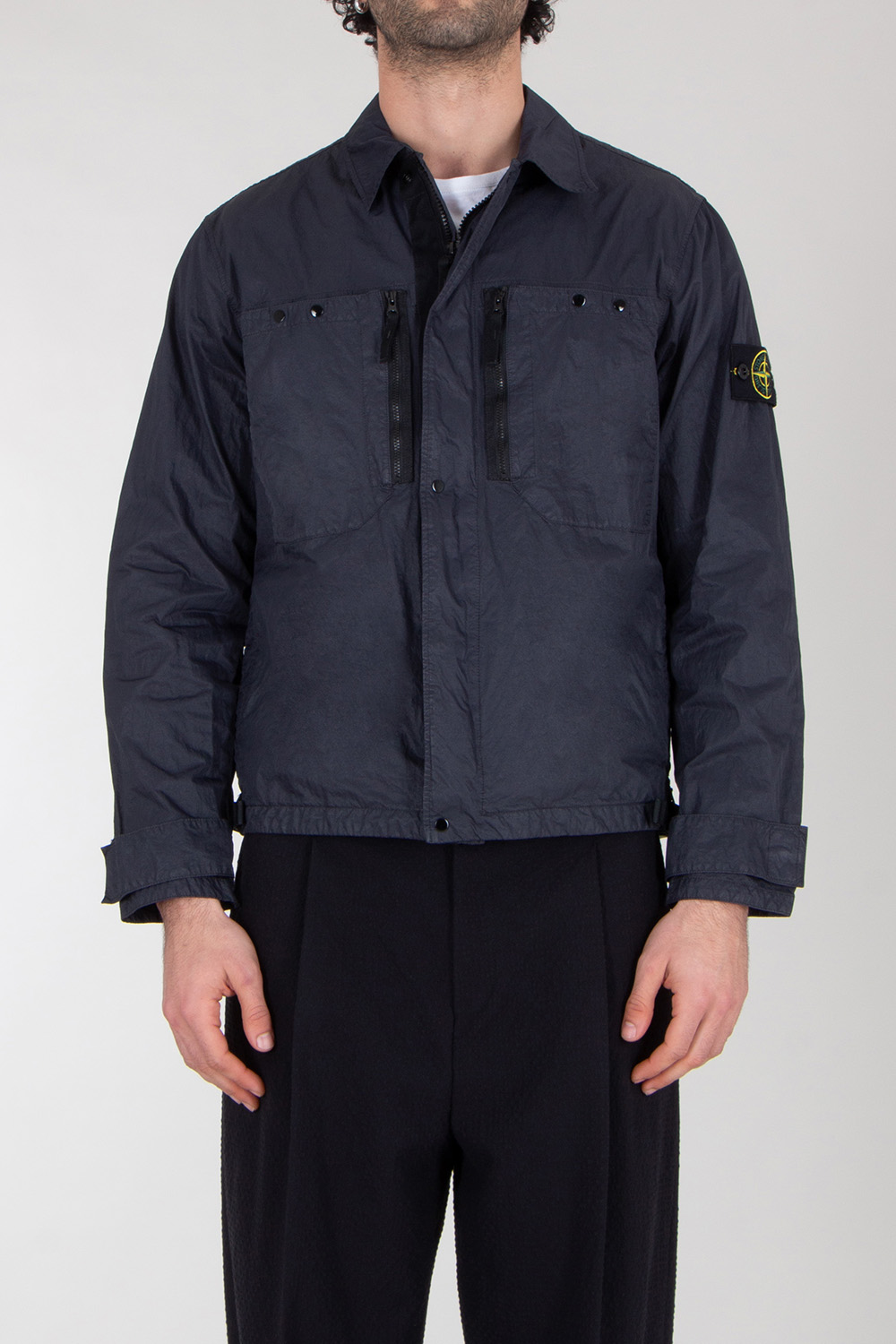 STONE ISLAND Regular Fit Nylon Shirt Jacket