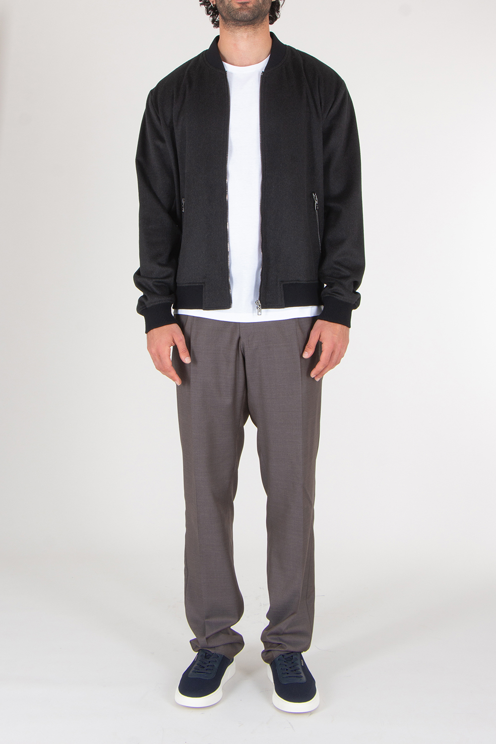 DOLCE & GABBANA Cashmere Bomber Jacket