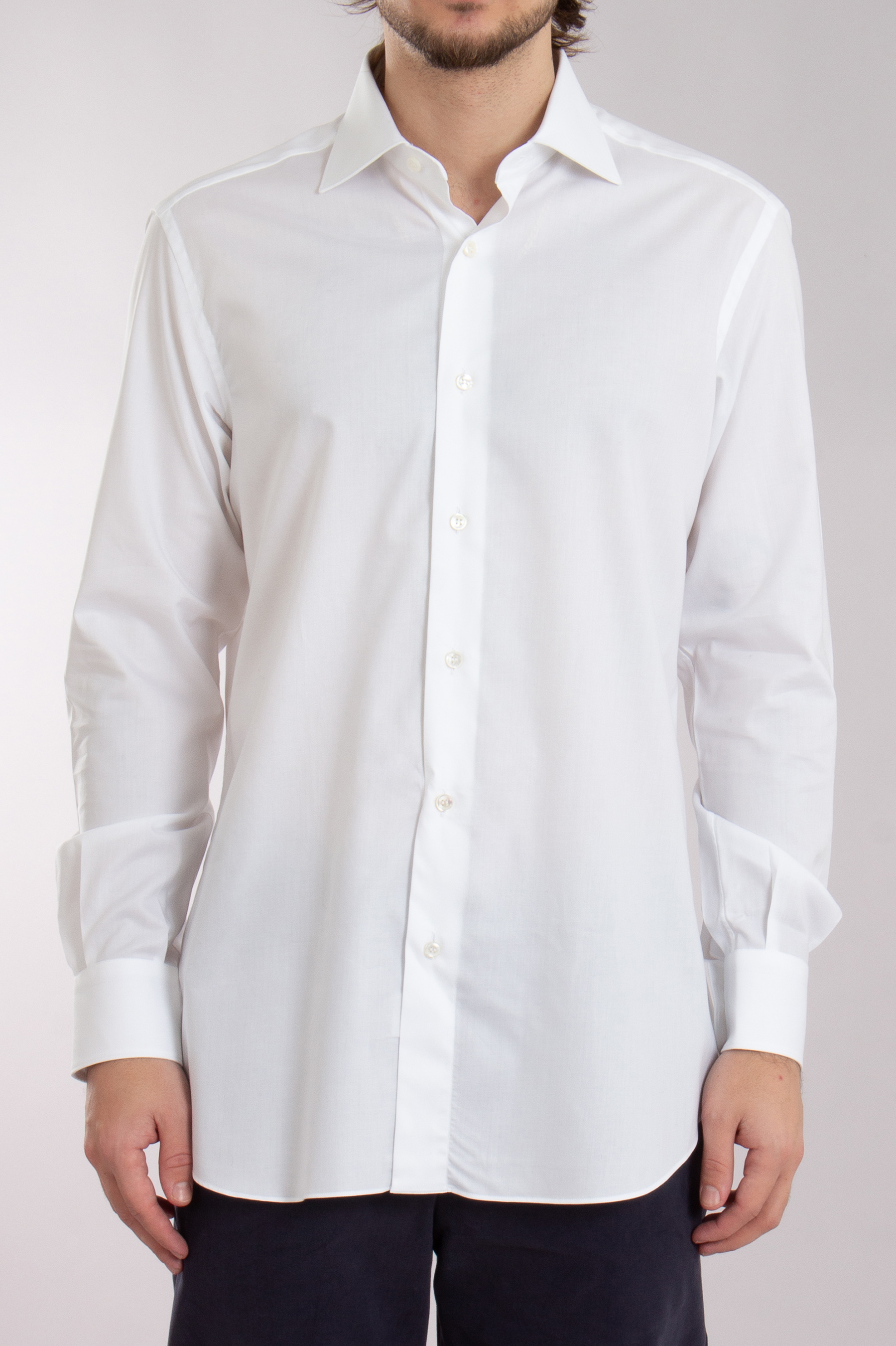 BRIONI Regular Fit Organic Cotton Shirt Ventiquattro BRIONI Regular Fit Organic Cotton Shirt Ventiquattro