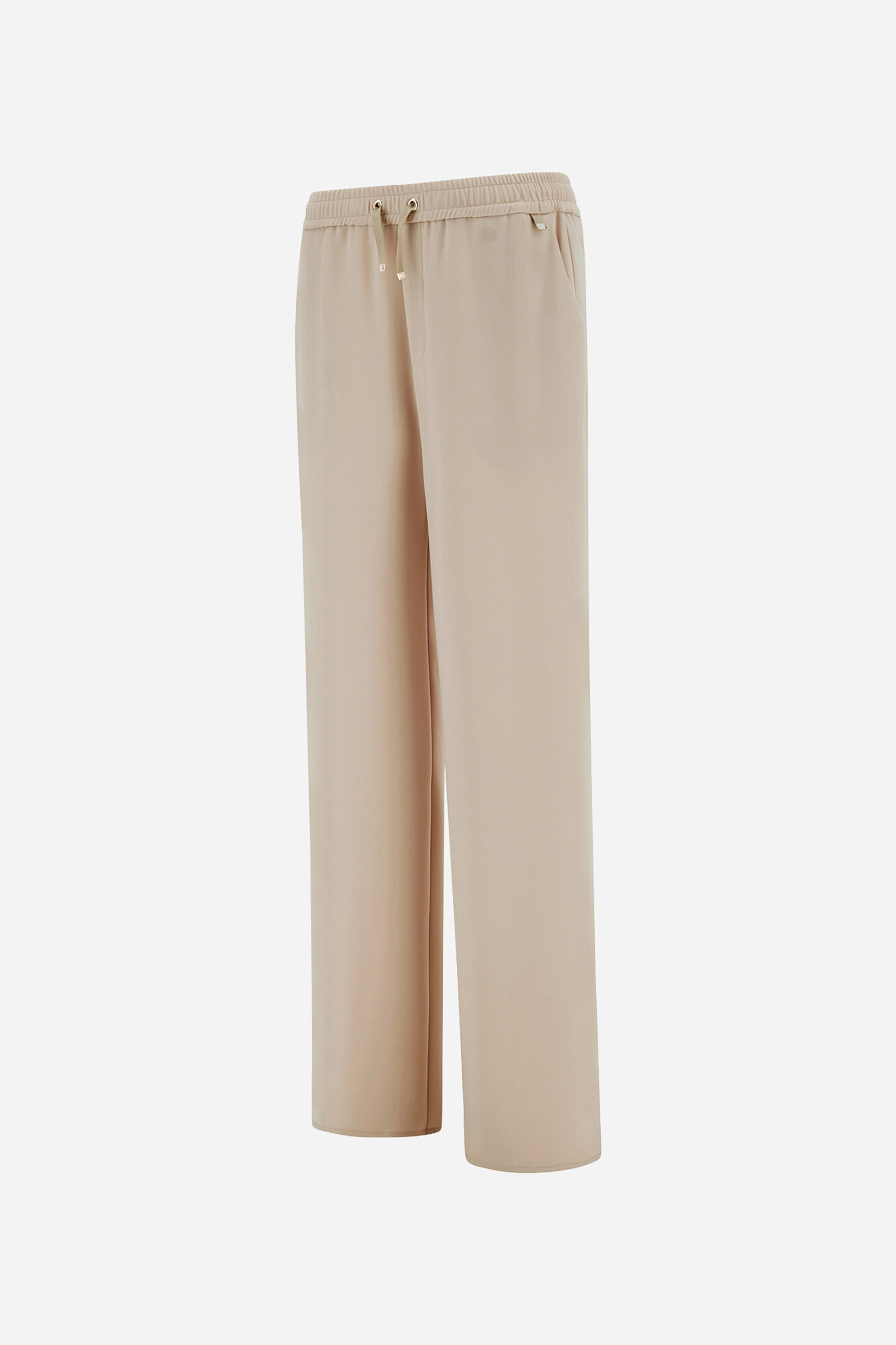 HERNO Regular Fit Matt Crepe Satin Pants Bekleidung, Hosen, Khaki, Kurze Hosen