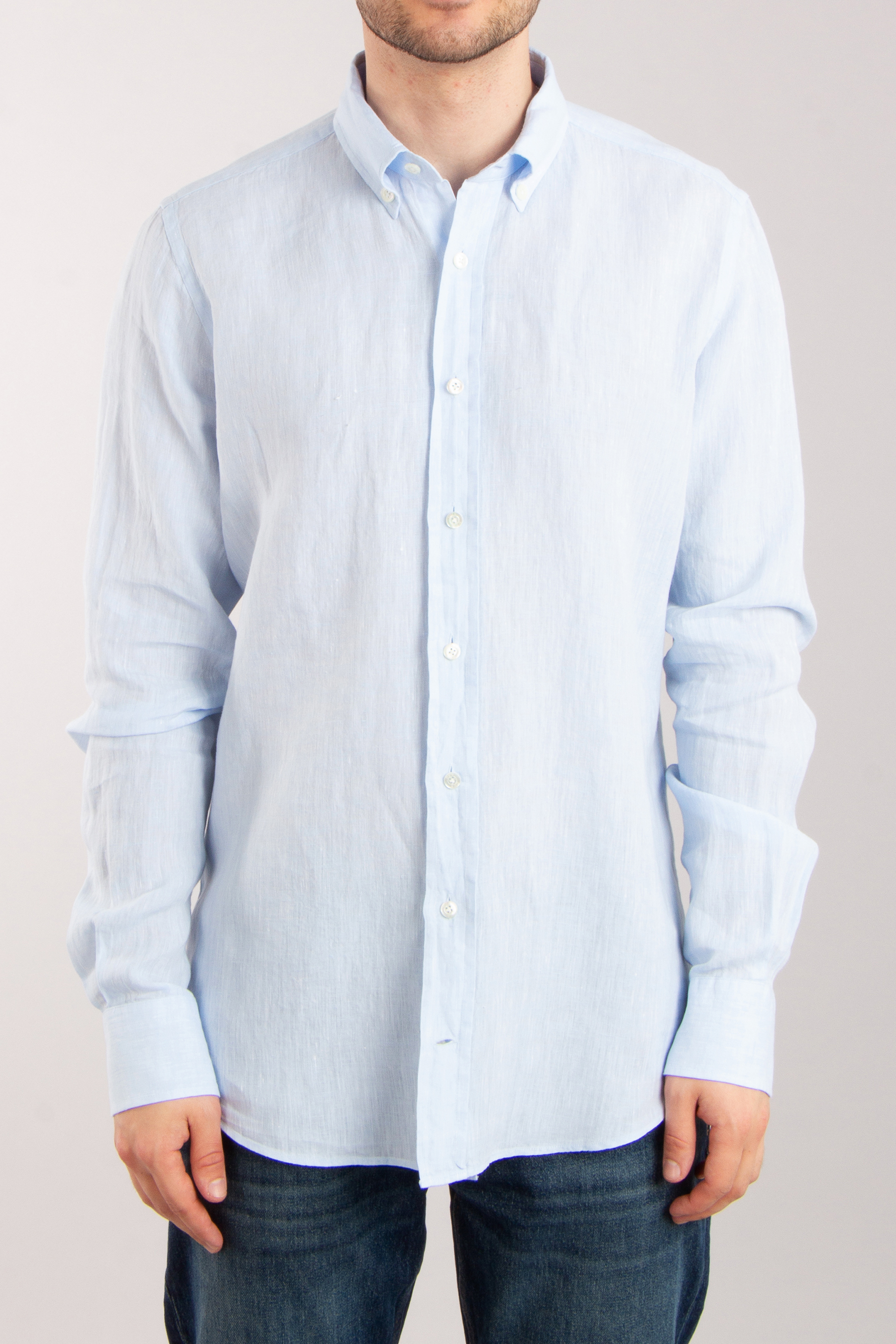 DU4 Slim Fit Linen Shirt Nico