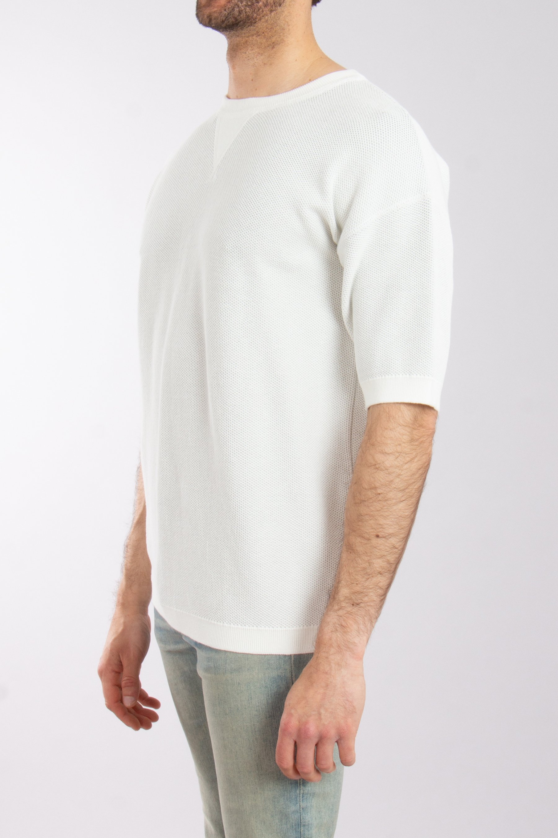 SEASE 3D Knitted Cotton-Nylon T-Shirt SEASE 3D Knitted Cotton-Nylon T-Shirt