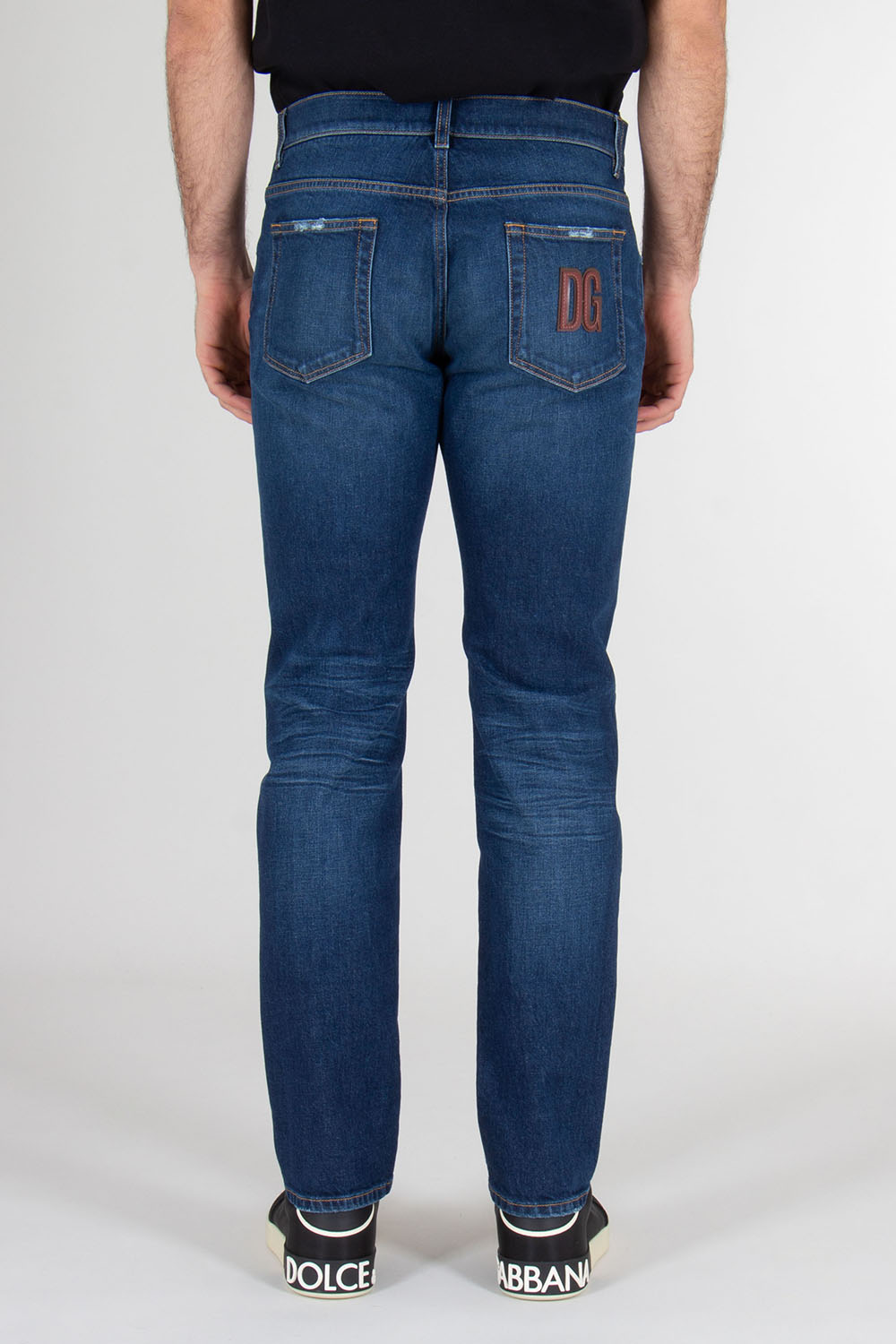 DOLCE & GABBANA Slim Fit Cotton Stretch Denim Jeans
