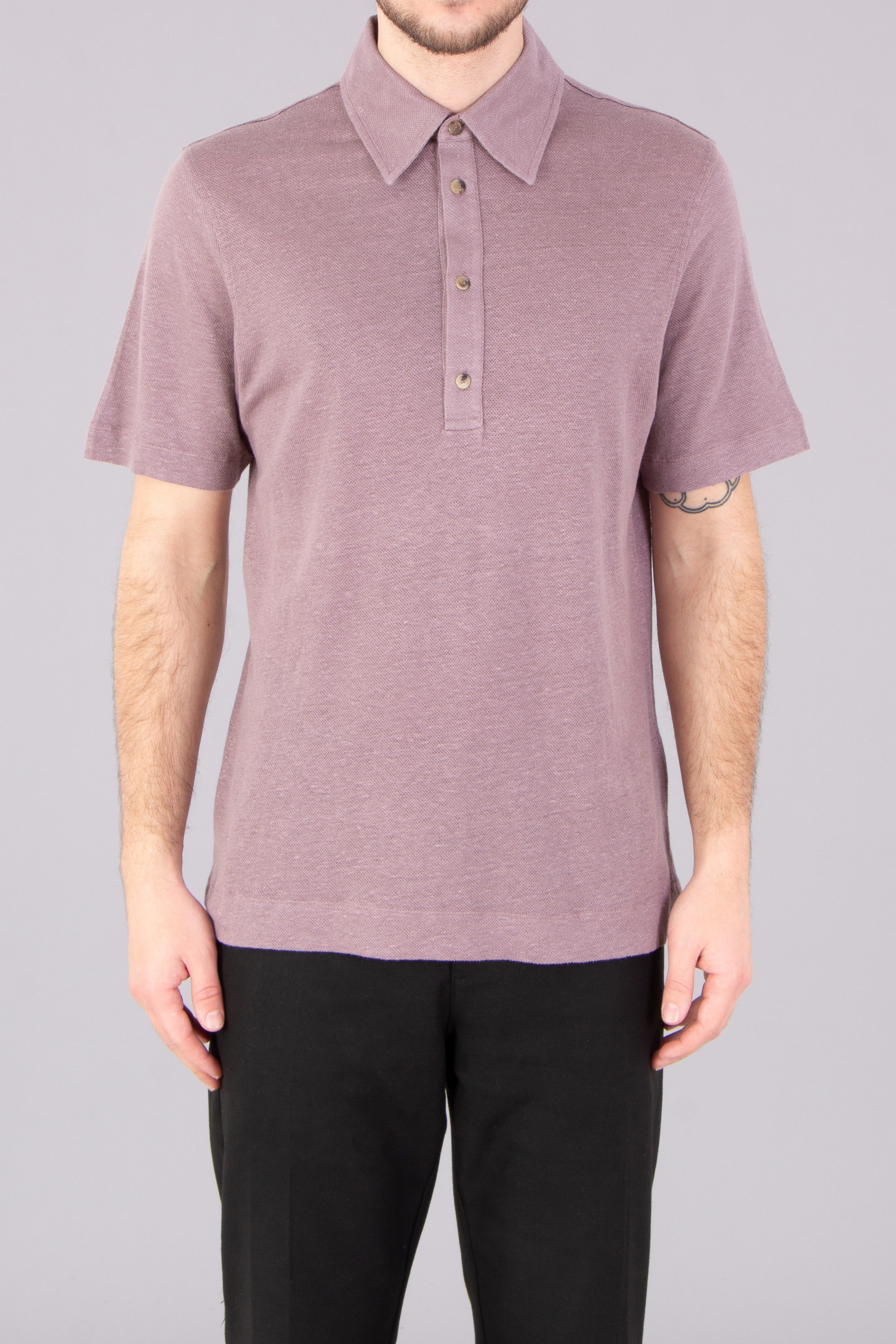 PAUL SMITH Regular Fit Linen Piqué Polo Shirt
