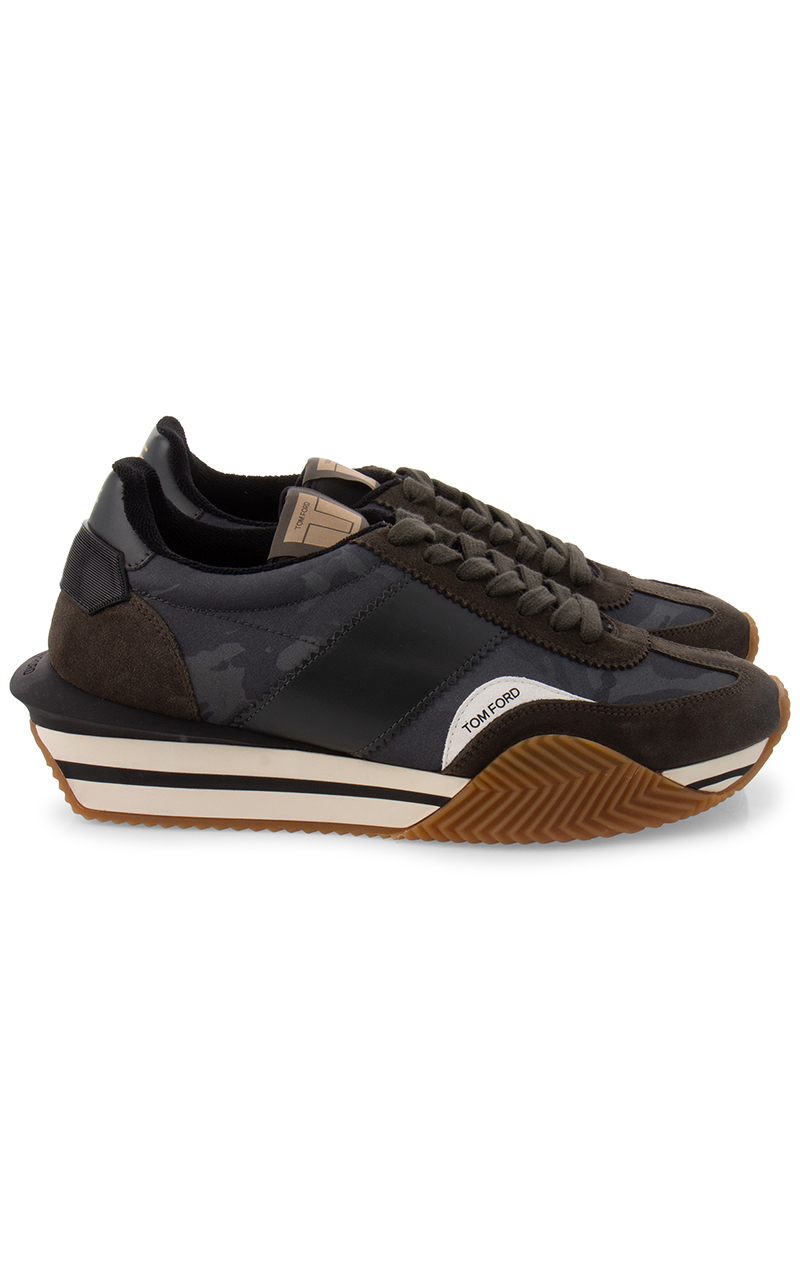 TOM FORD Paneled Nylon & Suede Sneakers James TOM FORD Paneled Nylon & Suede Sneakers James