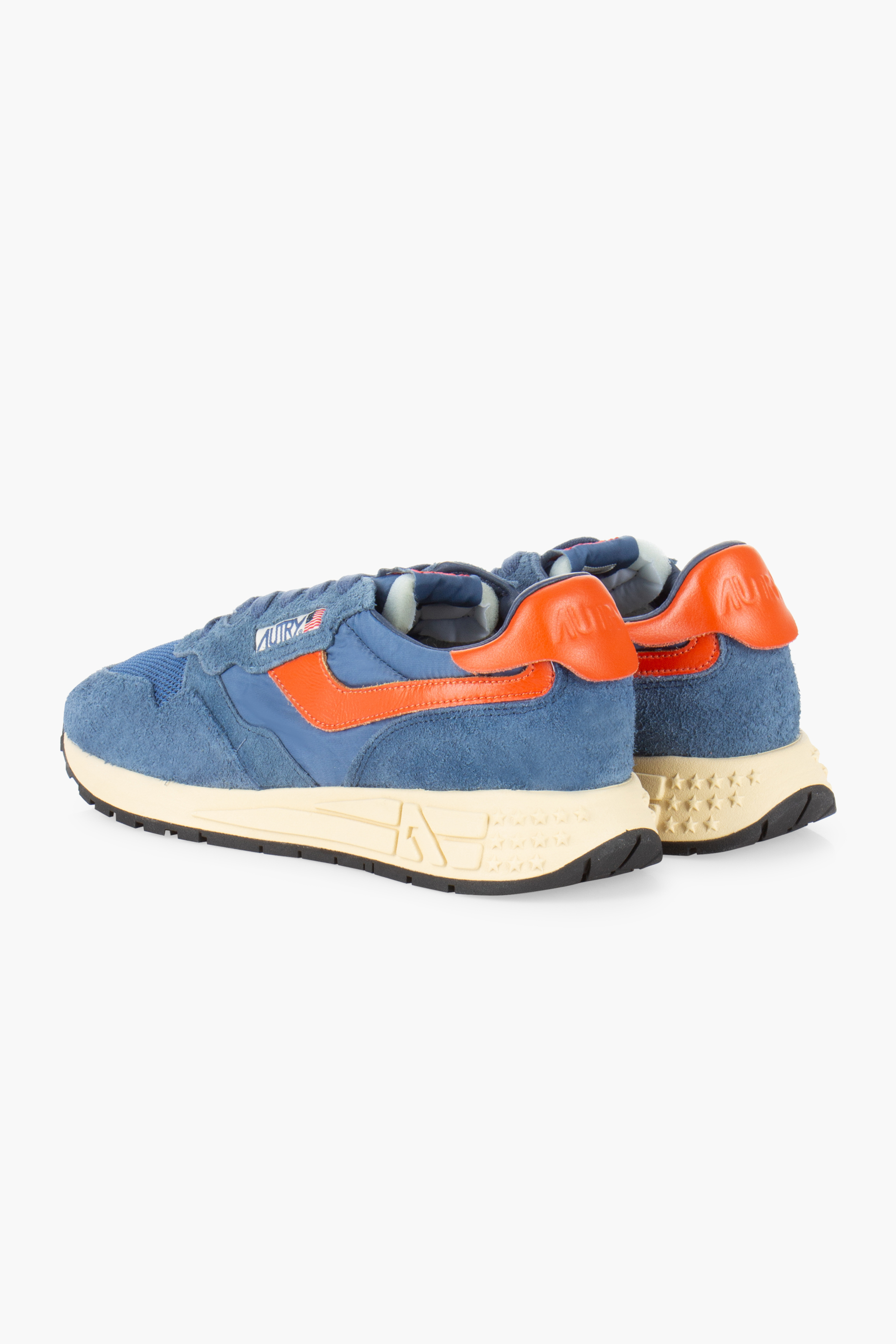 AUTRY Mild Wash Suede, Leather & Mesh Sneakers Reelwind Low Schuhwerk, Schuh, Wildleder, Turnschuh, Handschuh