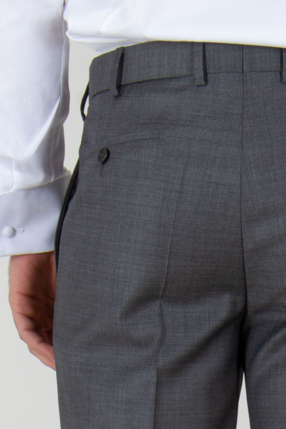 DRESSLER Regular Fit Natural Stretch Virgin Wool Pants Jim