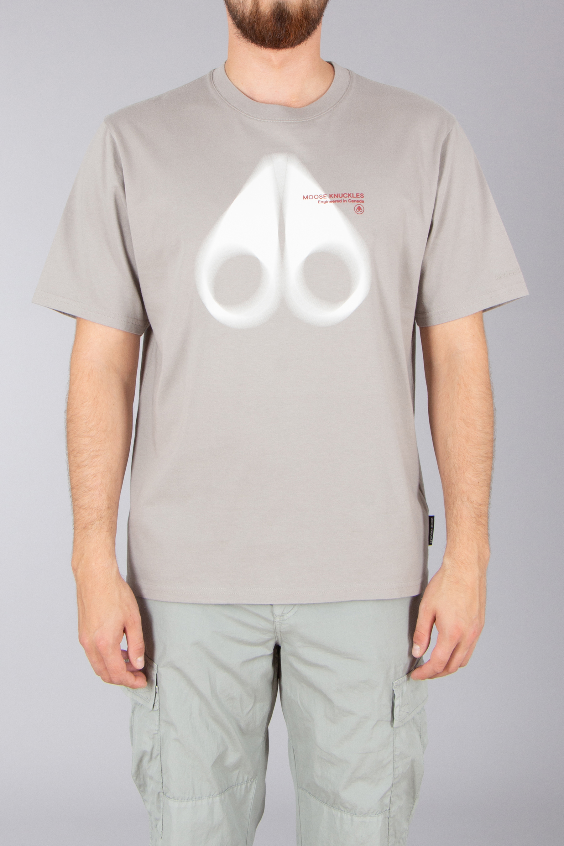 MOOSE KNUCKLES Relaxed Fit Printed Pima Cotton Jersey T-Shirt Maurice