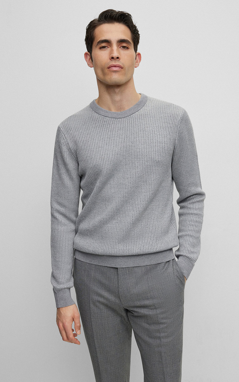 BOSS Virgin Wool And Silk Sweater L-Orfeo BOSS Virgin Wool And Silk Sweater L-Orfeo